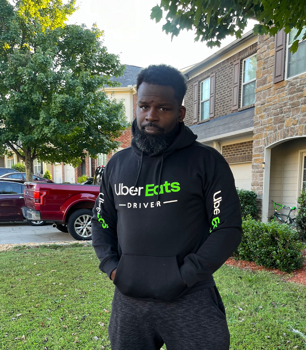 Reflective UberEats Delivery Hoodie Sweatshirt - Uber Eats