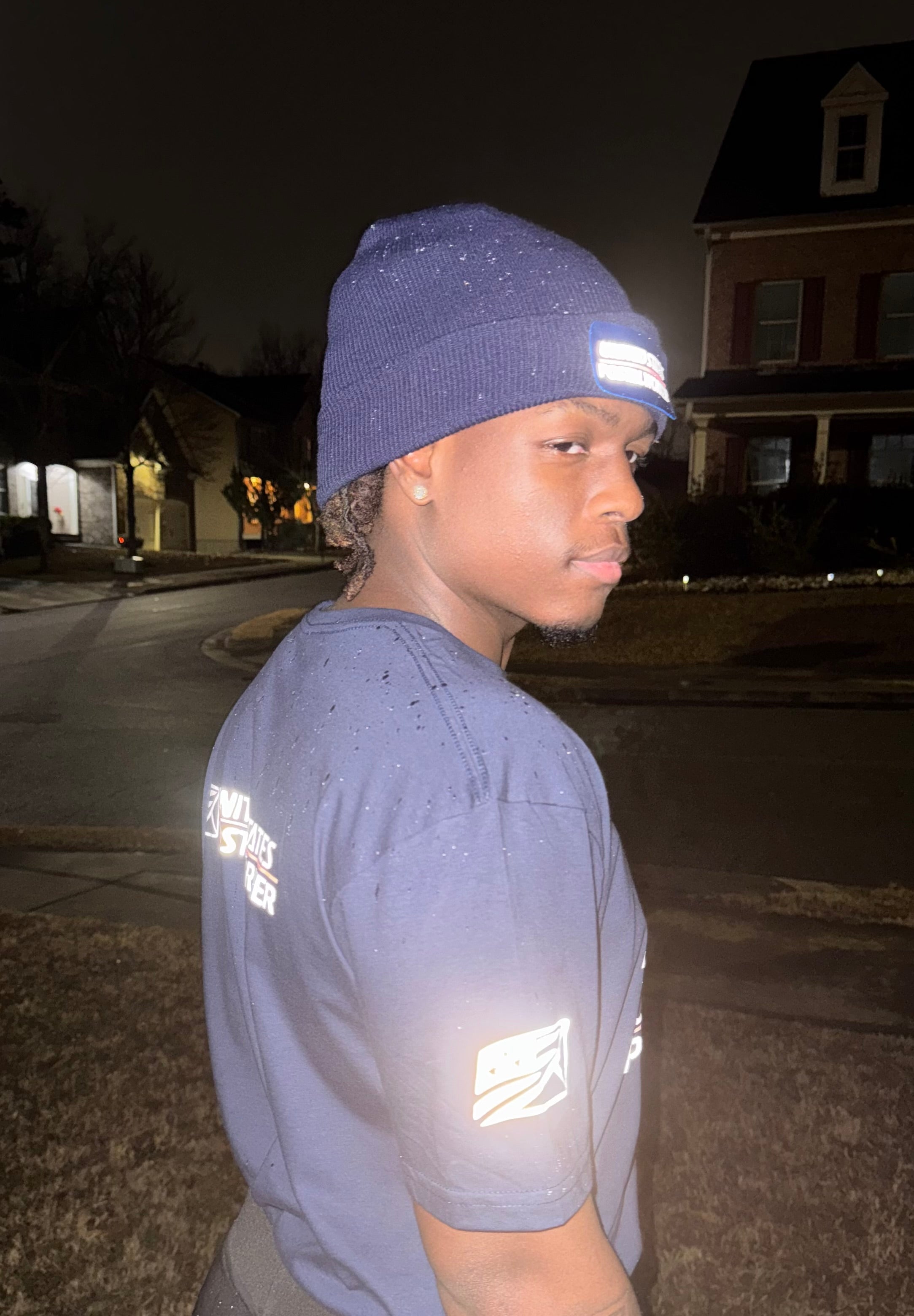 Reflective Beanie Postal Worker Knit Cap