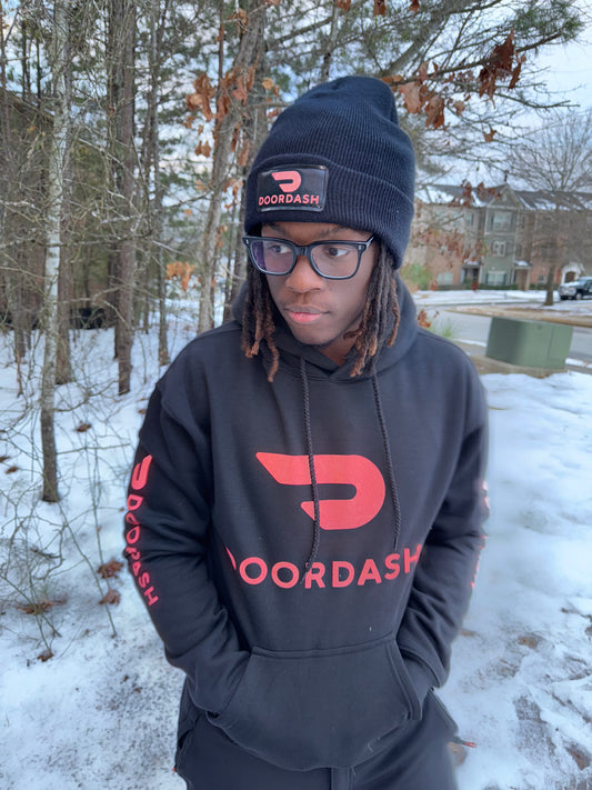 Personalized Reflective Hoodie DoorDash Delivery Sweatshirt