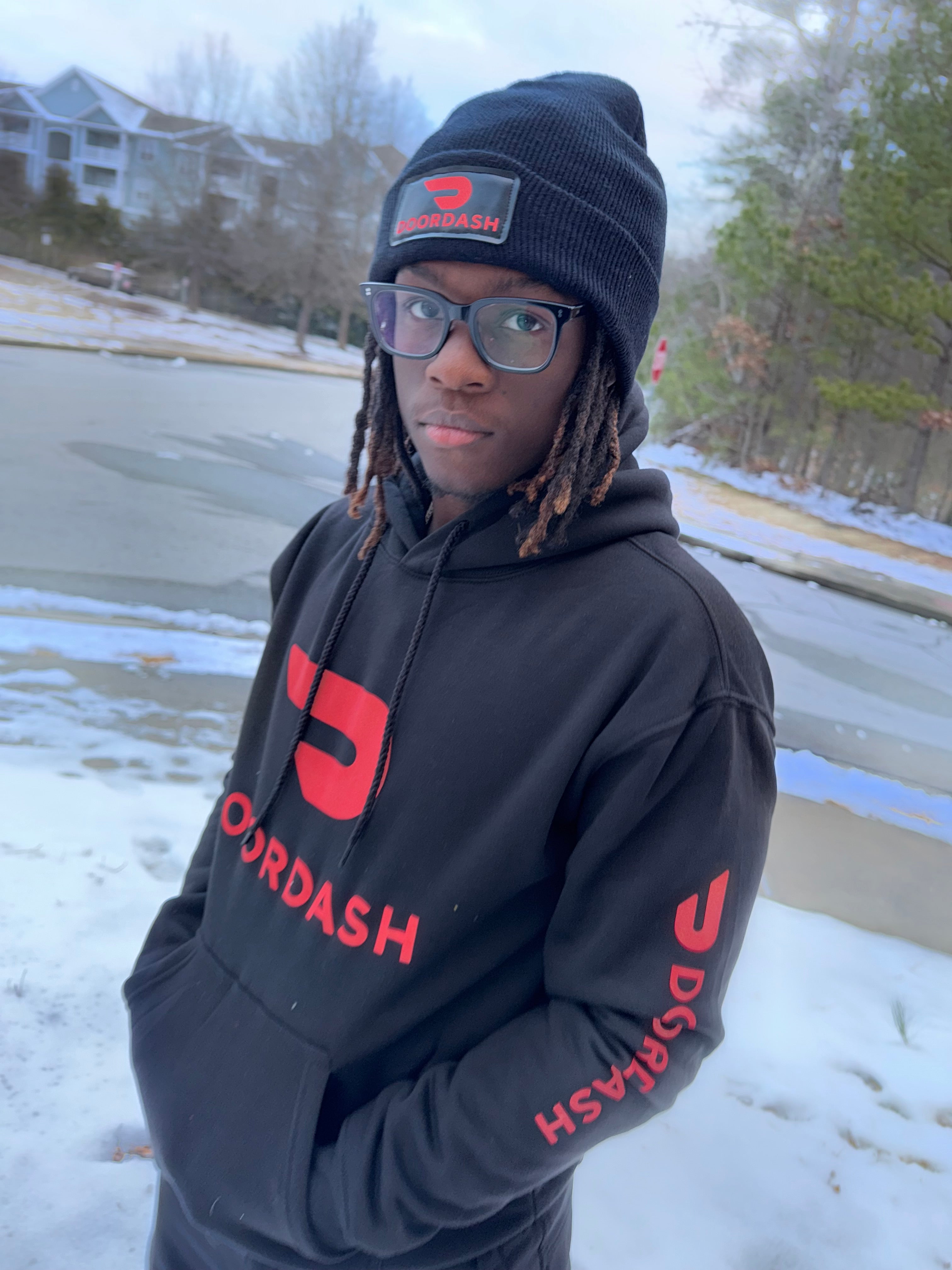 Reflective DoorDash Delivery Hoodie