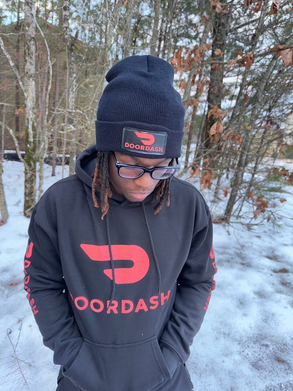 Reflective DoorDash Delivery Hoodie