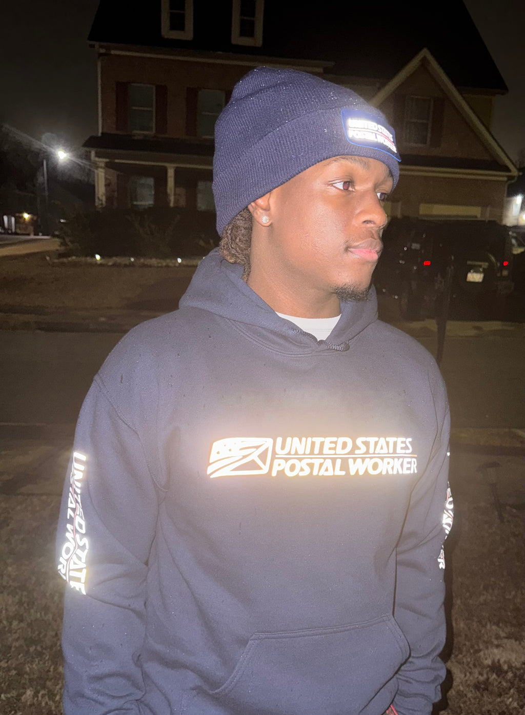 Reflective US Postal Worker Hoodie