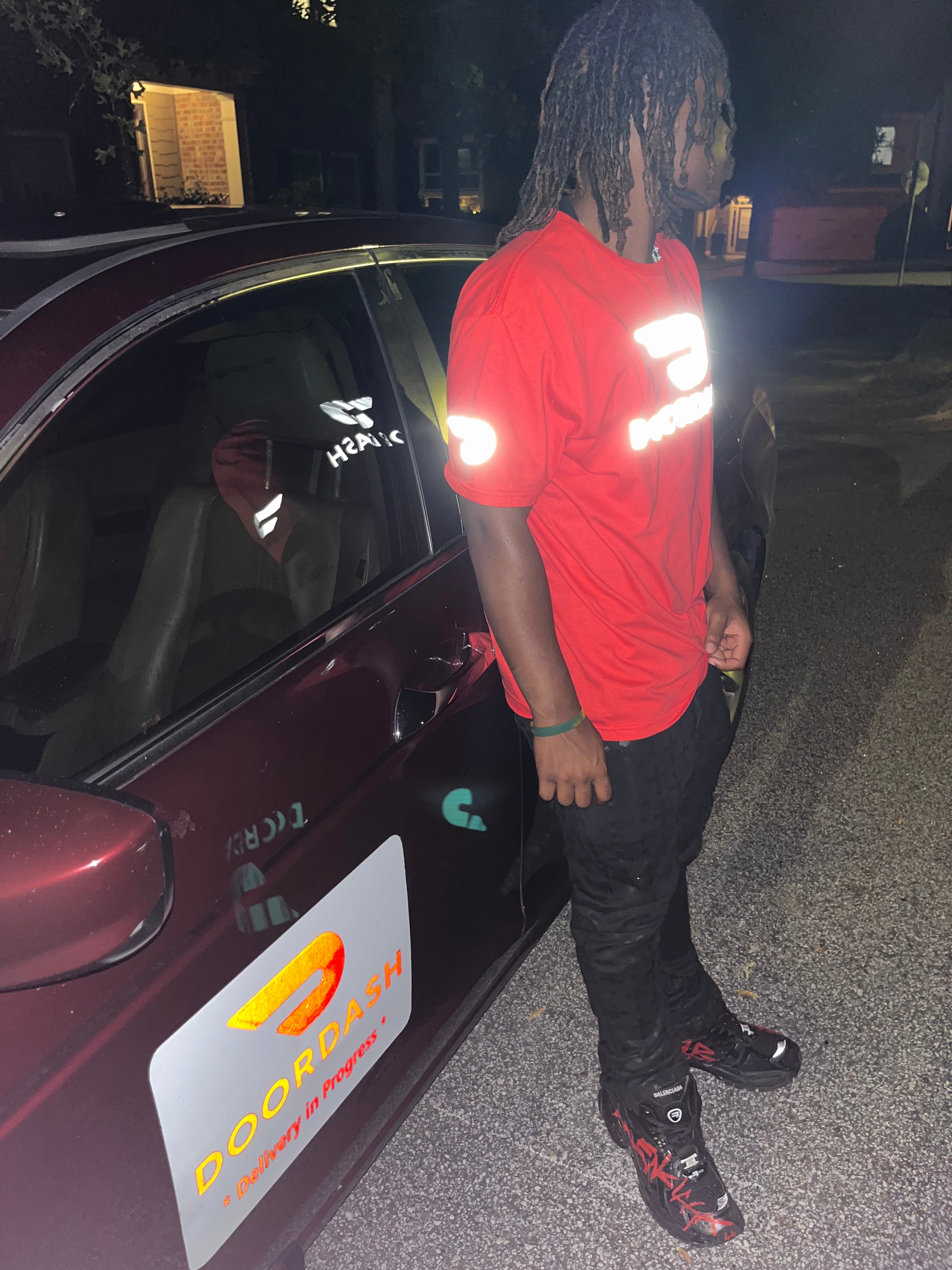 Reflective DoorDash Delivery Tshirt