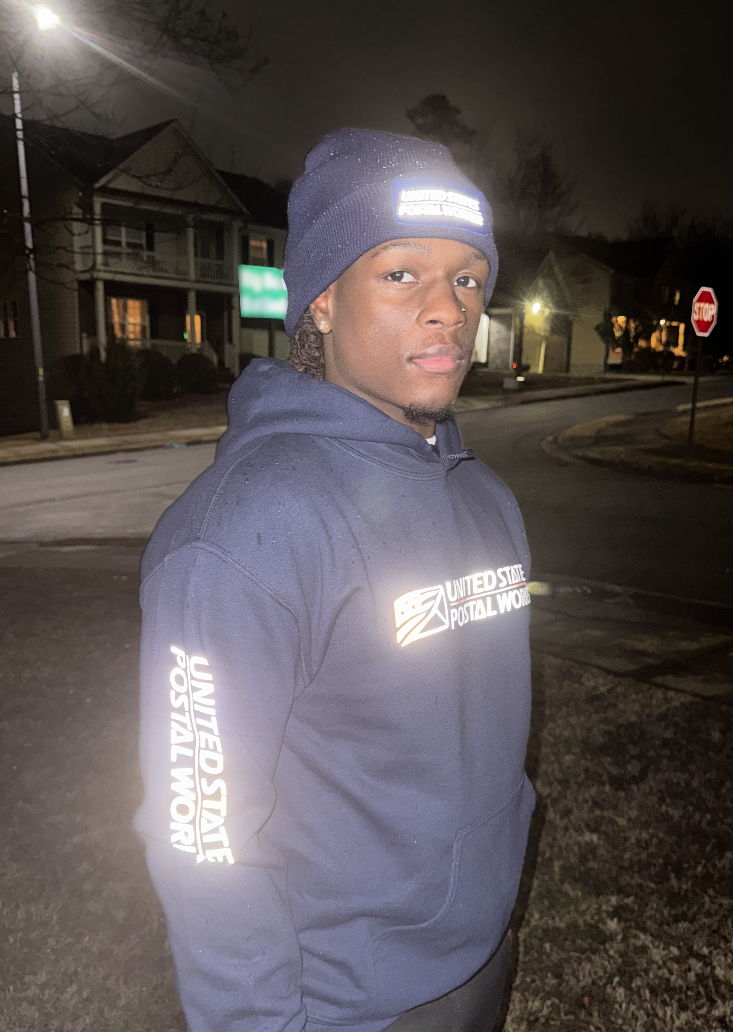 Reflective US Postal Worker Hoodie