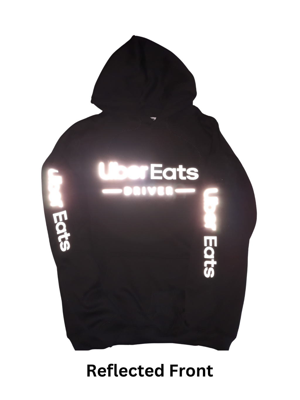 Reflective UberEats Delivery Hoodie Sweatshirt - Uber Eats