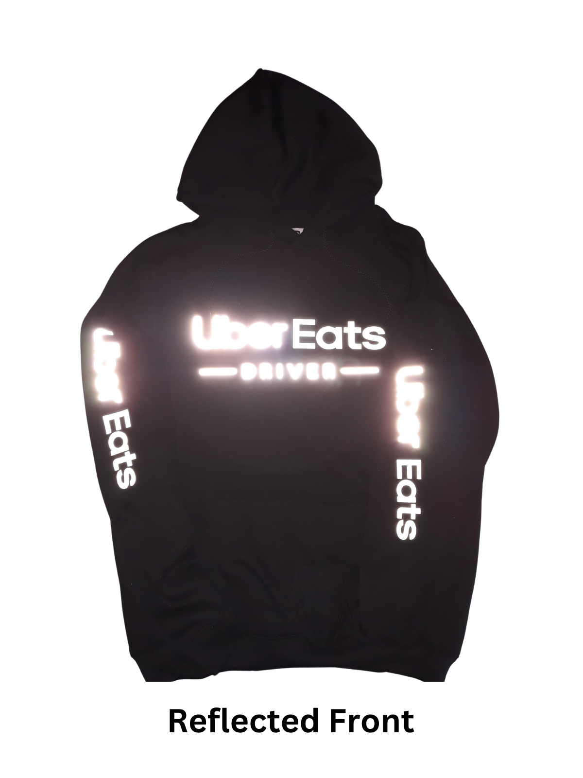 Reflective UberEats Delivery Hoodie Sweatshirt - Uber Eats