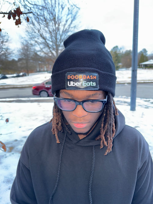 Reflective Beanie UberEats / DoorDash Knit Cap