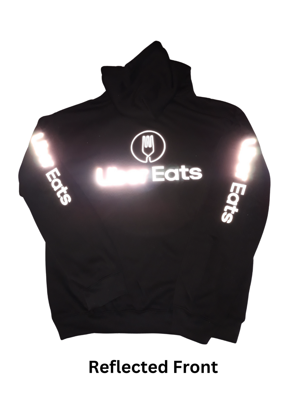 Reflective UberEats Delivery Hoodie Sweatshirt - Uber Eats