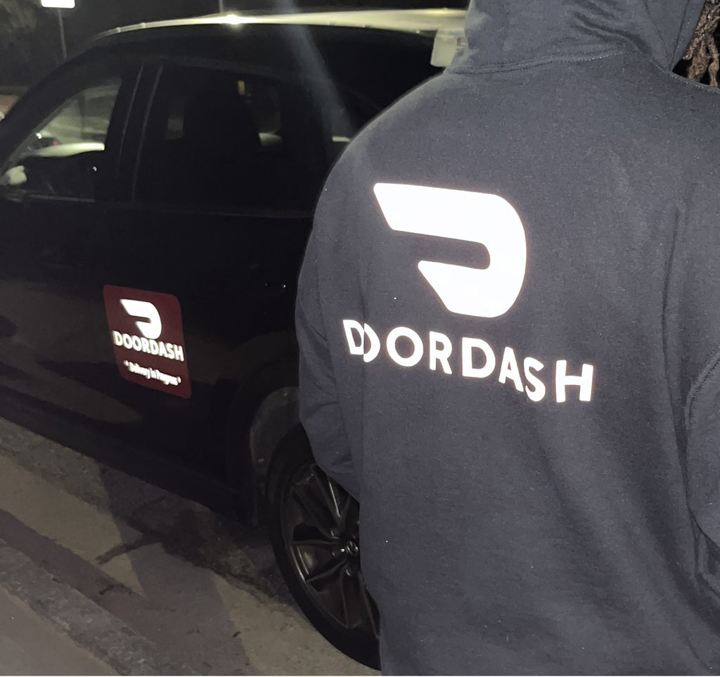 Reflective DoorDash Car Magnet - Removable