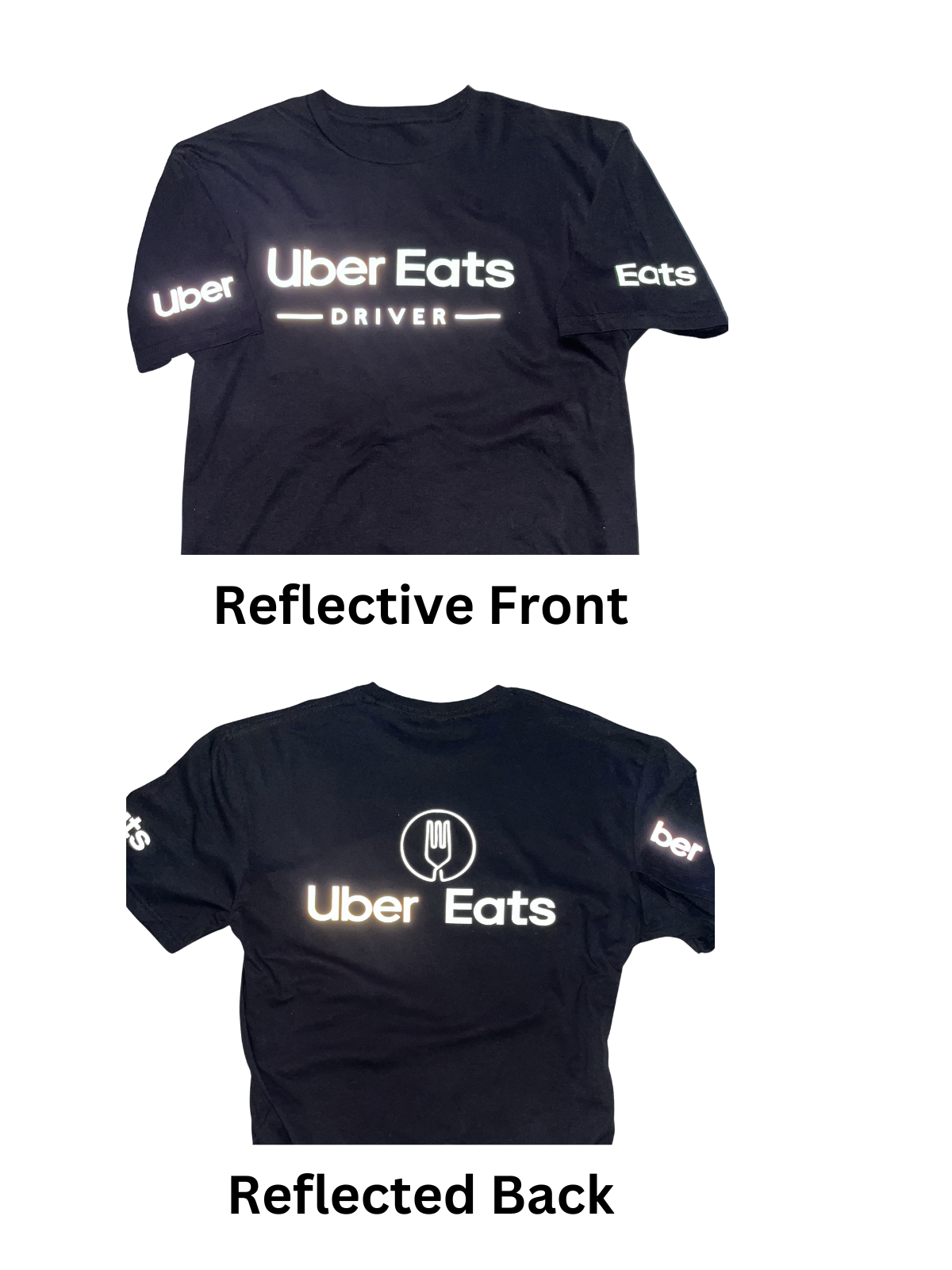 Reflective Uber Eats Delivery Tshirt - UberEats
