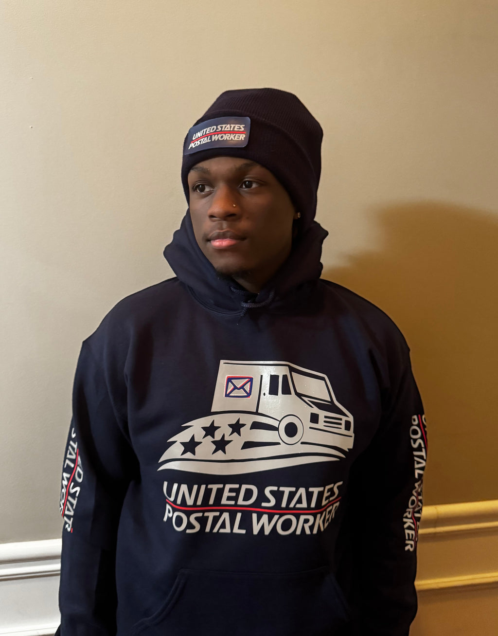Reflective US Postal Worker Hoodie