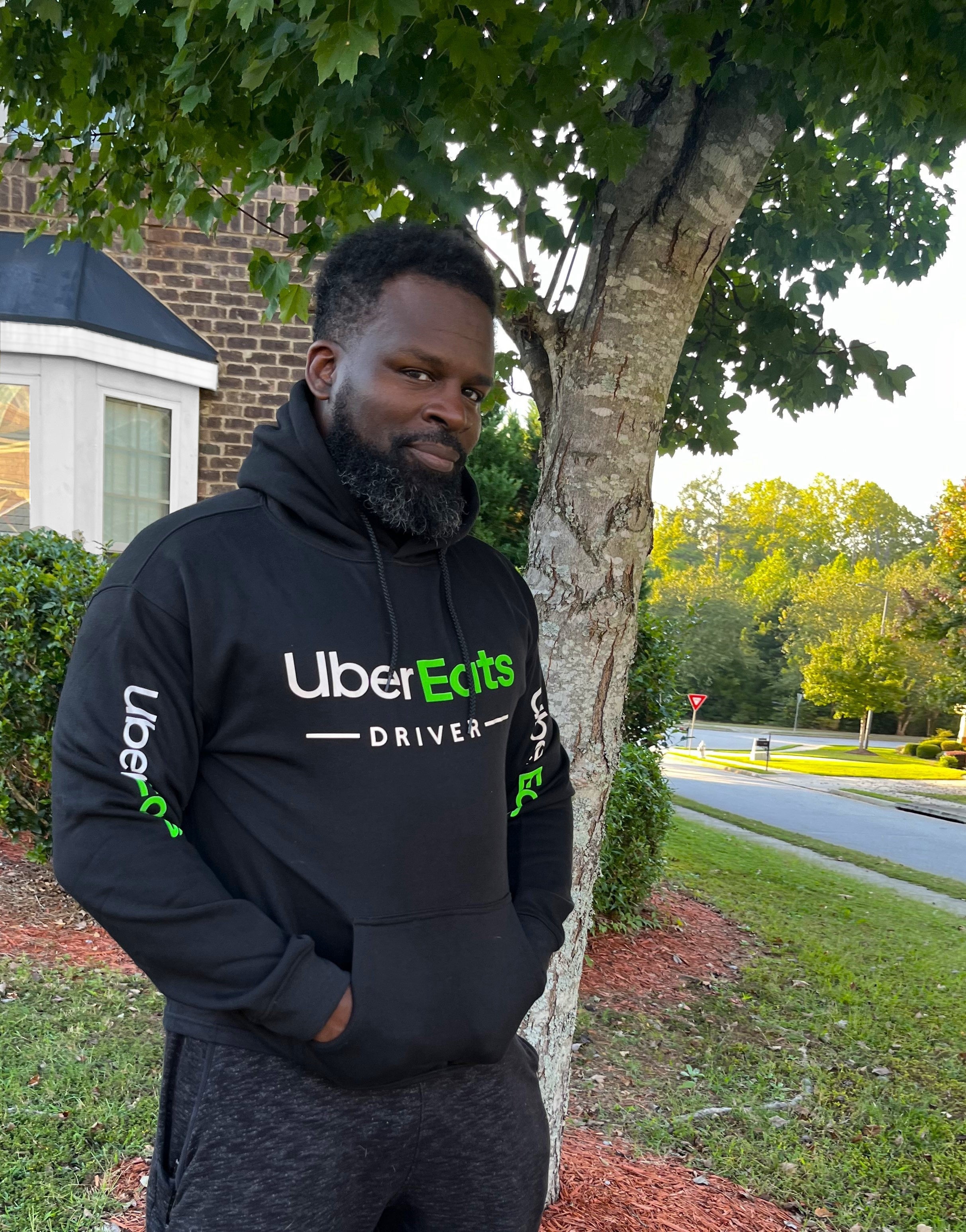 Reflective UberEats Delivery Hoodie Sweatshirt - Uber Eats