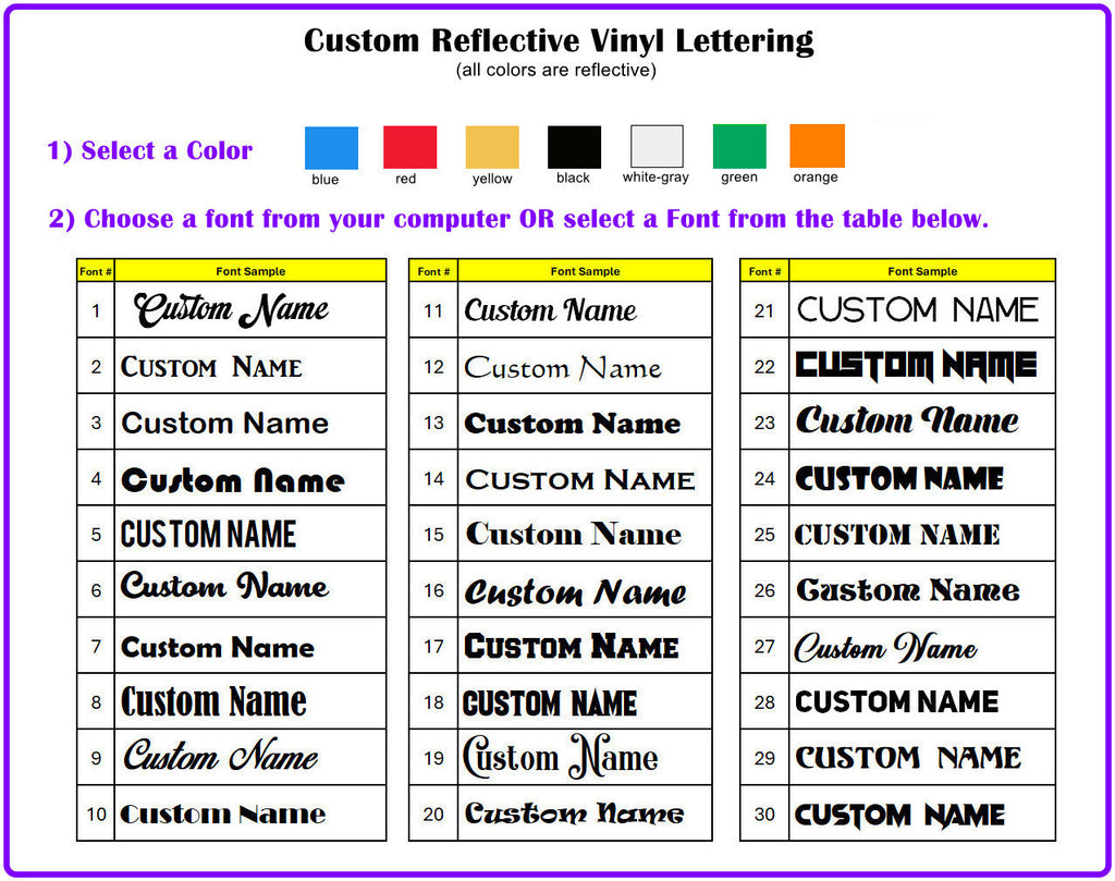 Reflective Permanent Decal - Custom Image