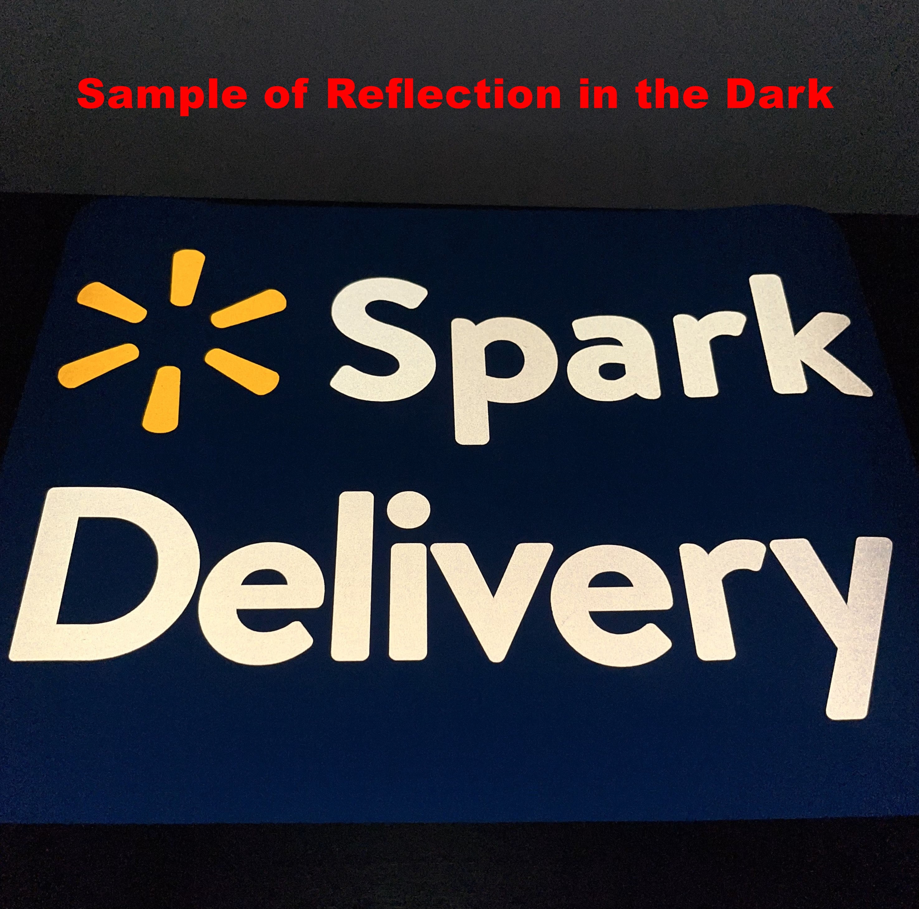Reflective Walmart Spark Car Magnet - Removable