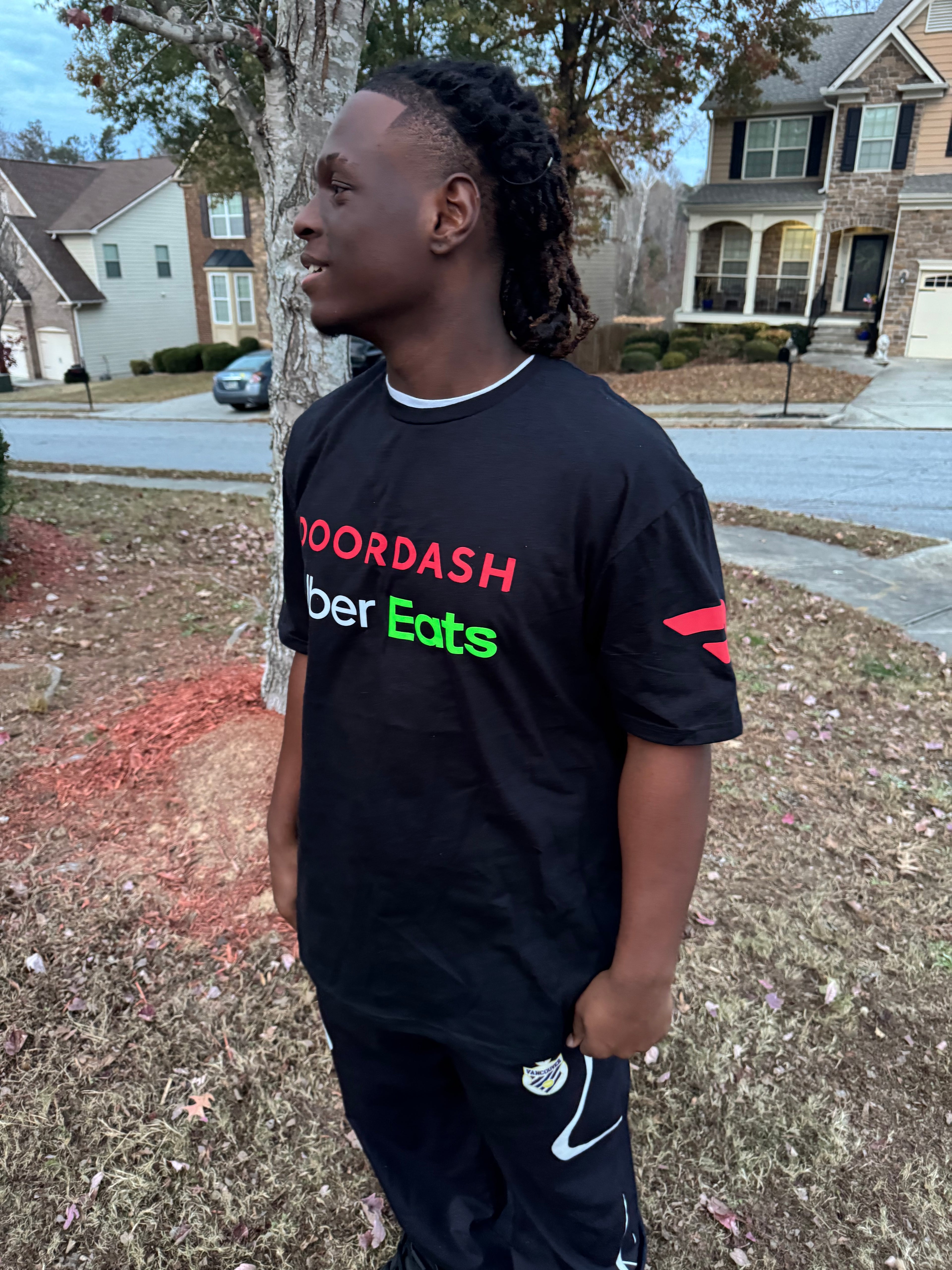 Reflective Delivery Driver Tshirt - DoorDash, Uber Eats