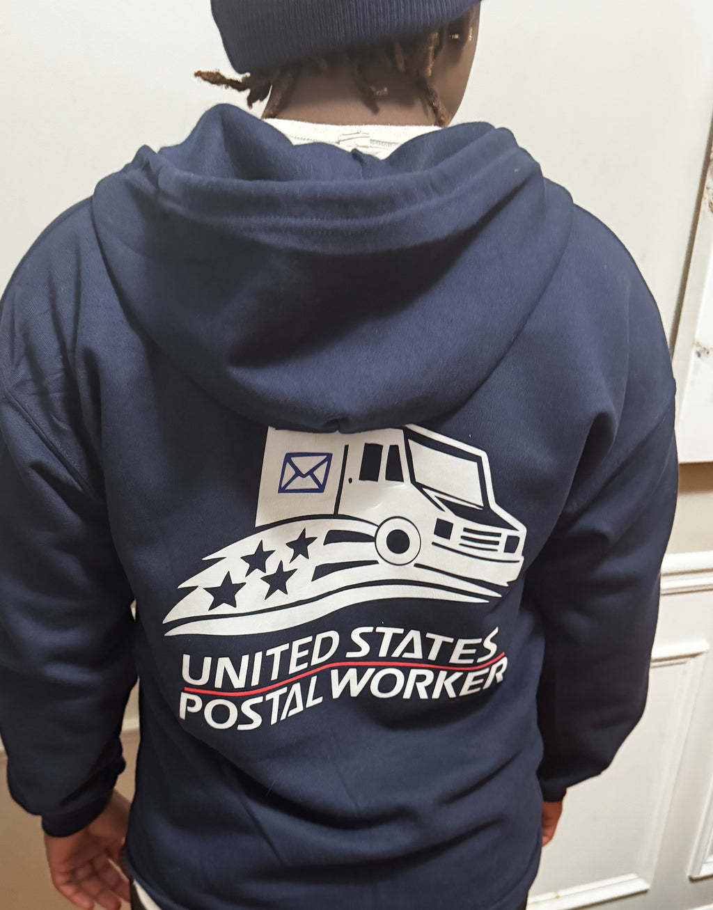 Reflective Postal Worker Zipper Hoodie - Zip Up