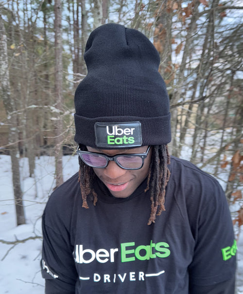 Reflective Beanie Uber Eats Knit Cap