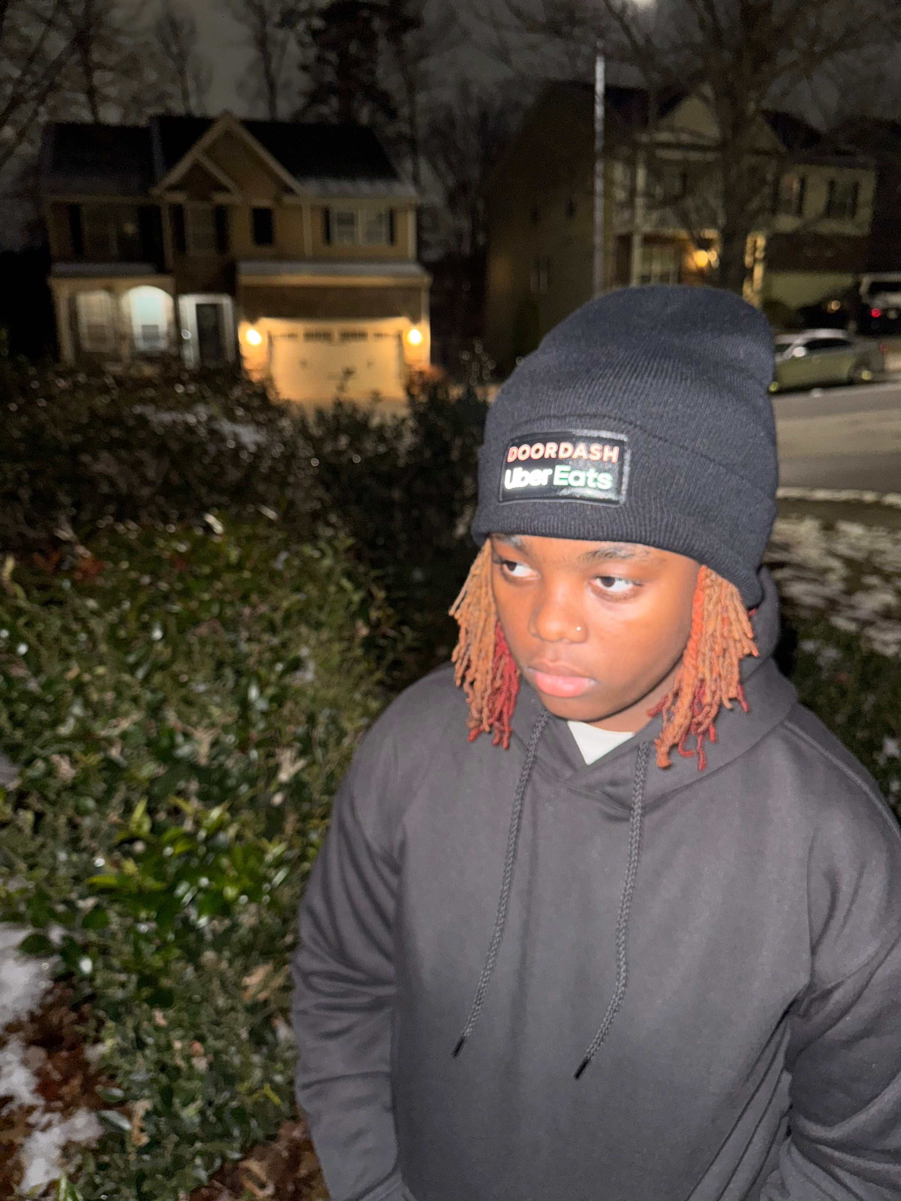 Reflective Beanie UberEats / DoorDash Knit Cap