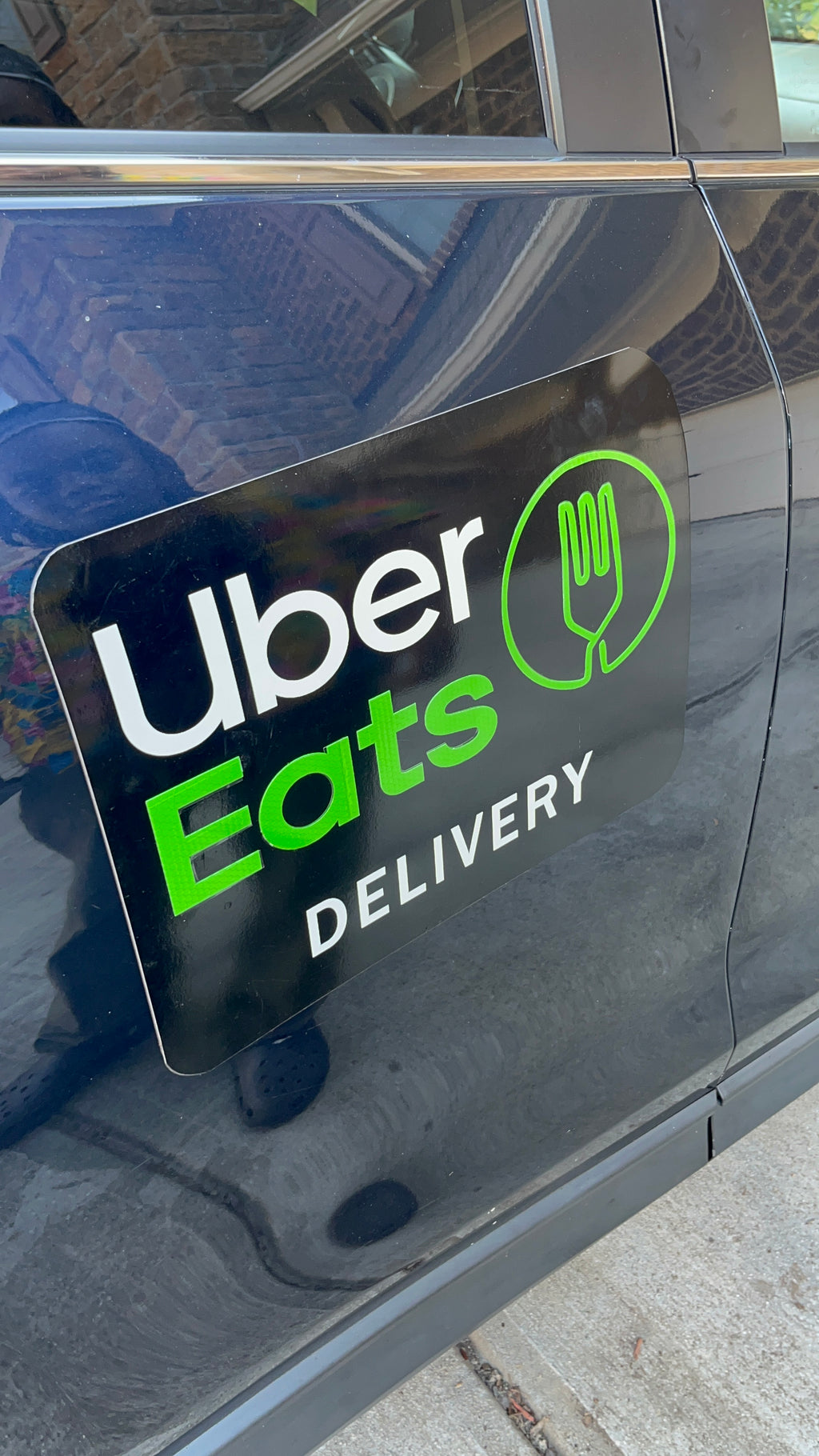 Reflective UberEats Car Magnet - Removable