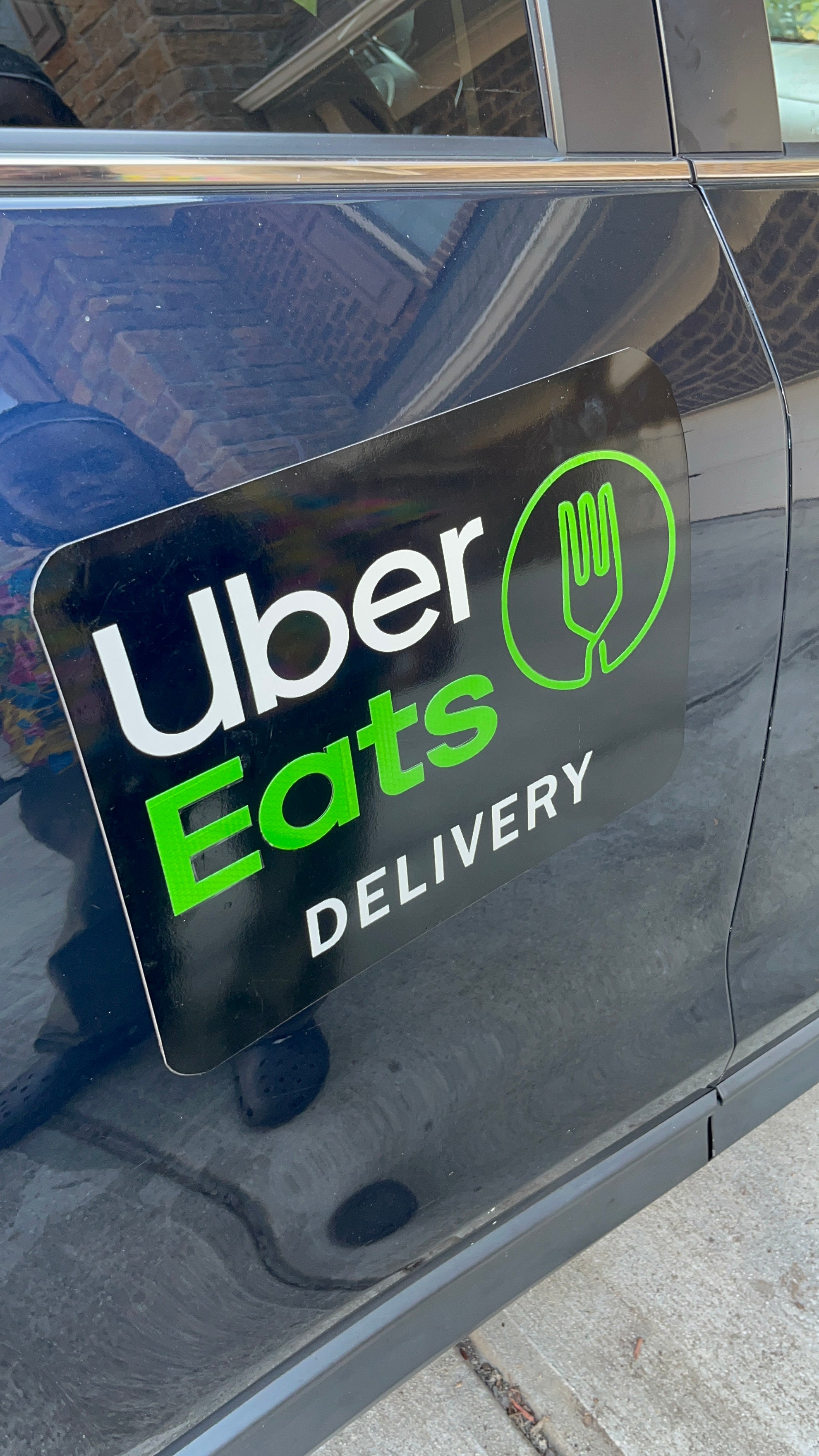 Reflective UberEats Car Magnet - Removable