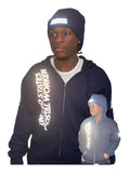 Reflective Postal Worker Zipper Hoodie - Zip Up