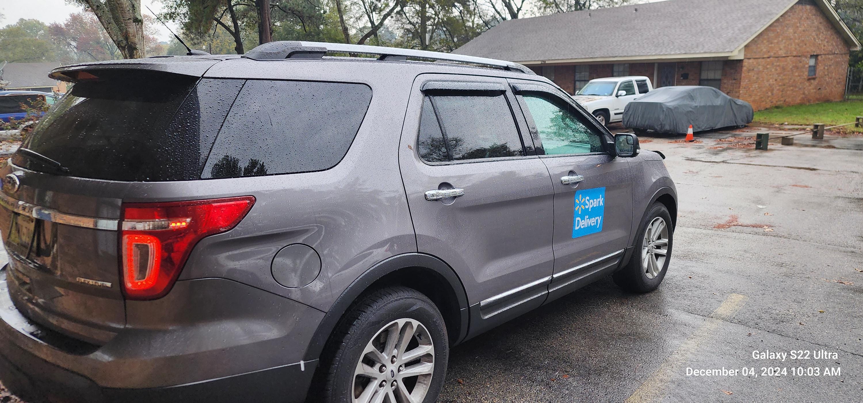 Reflective Walmart Spark Car Magnet - Removable