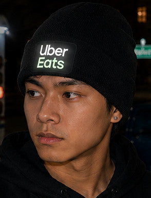 Reflective Beanie Uber Eats Knit Cap