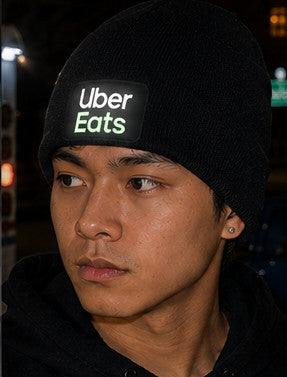 Reflective Beanie Uber Eats Knit Cap