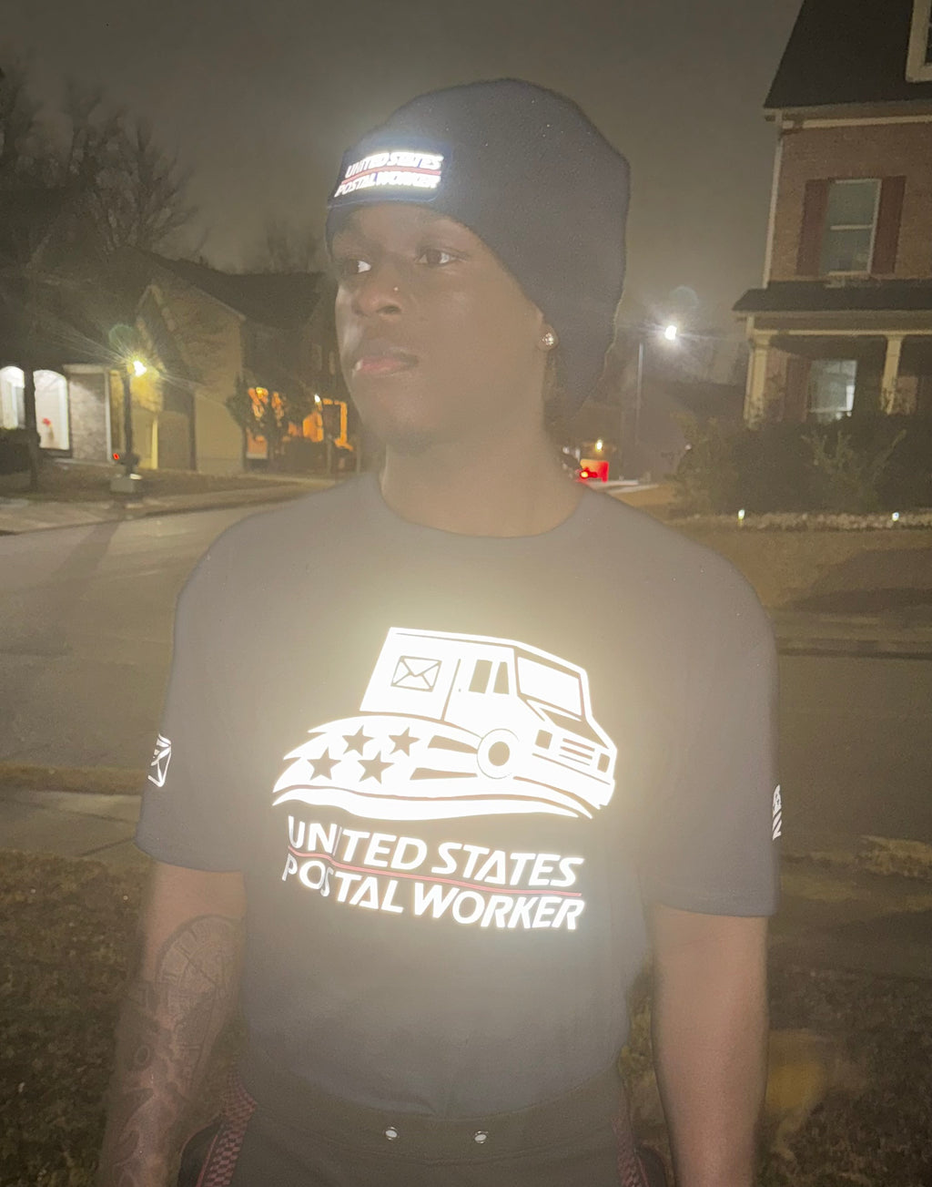 Reflective US Postal Worker Tshirt