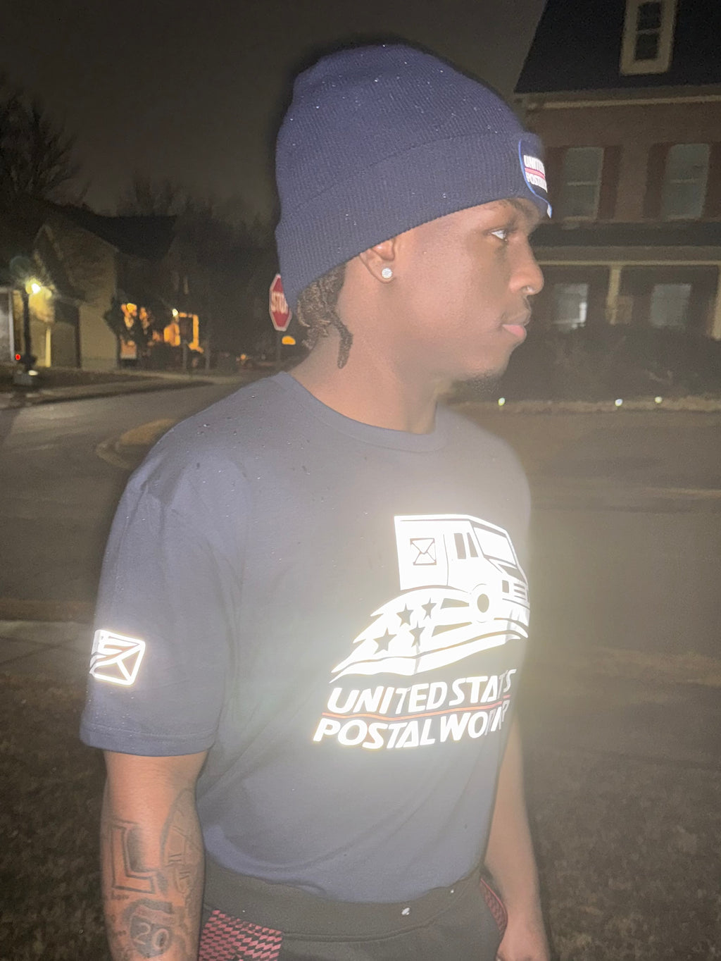 Reflective US Postal Worker Tshirt