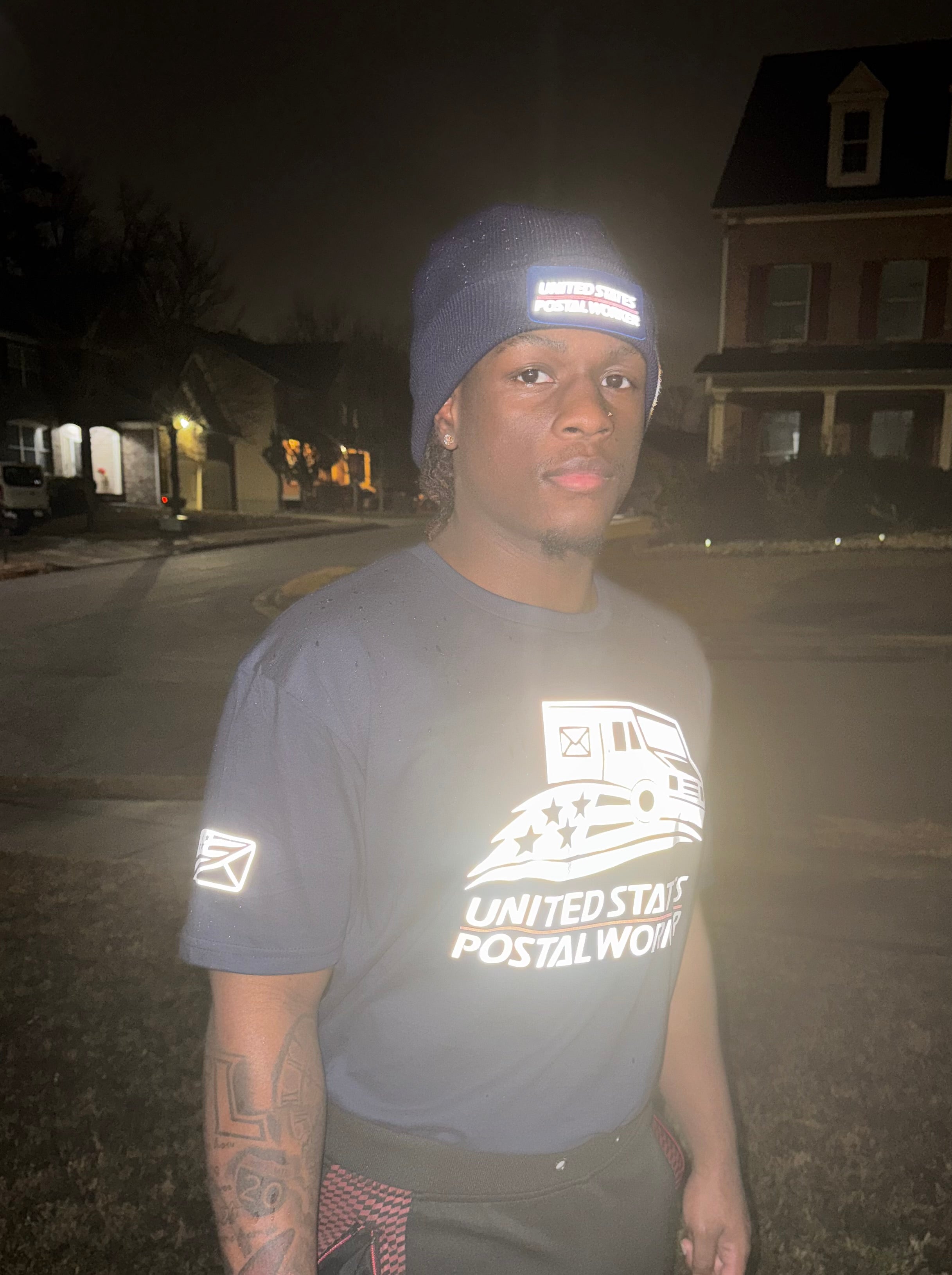 Reflective US Postal Worker Tshirt