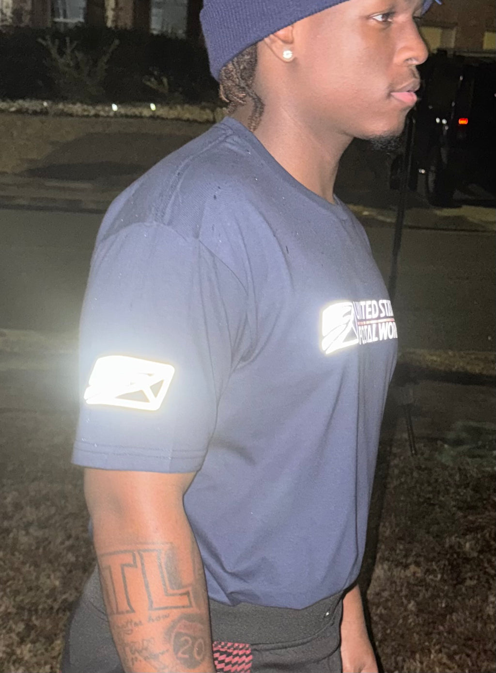 Reflective US Postal Worker Tshirt