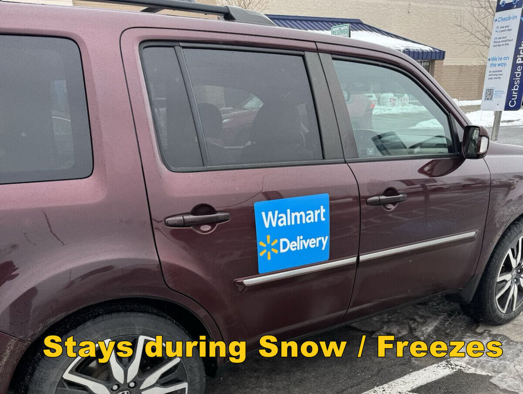 Reflective Walmart Spark Car Magnet - Removable