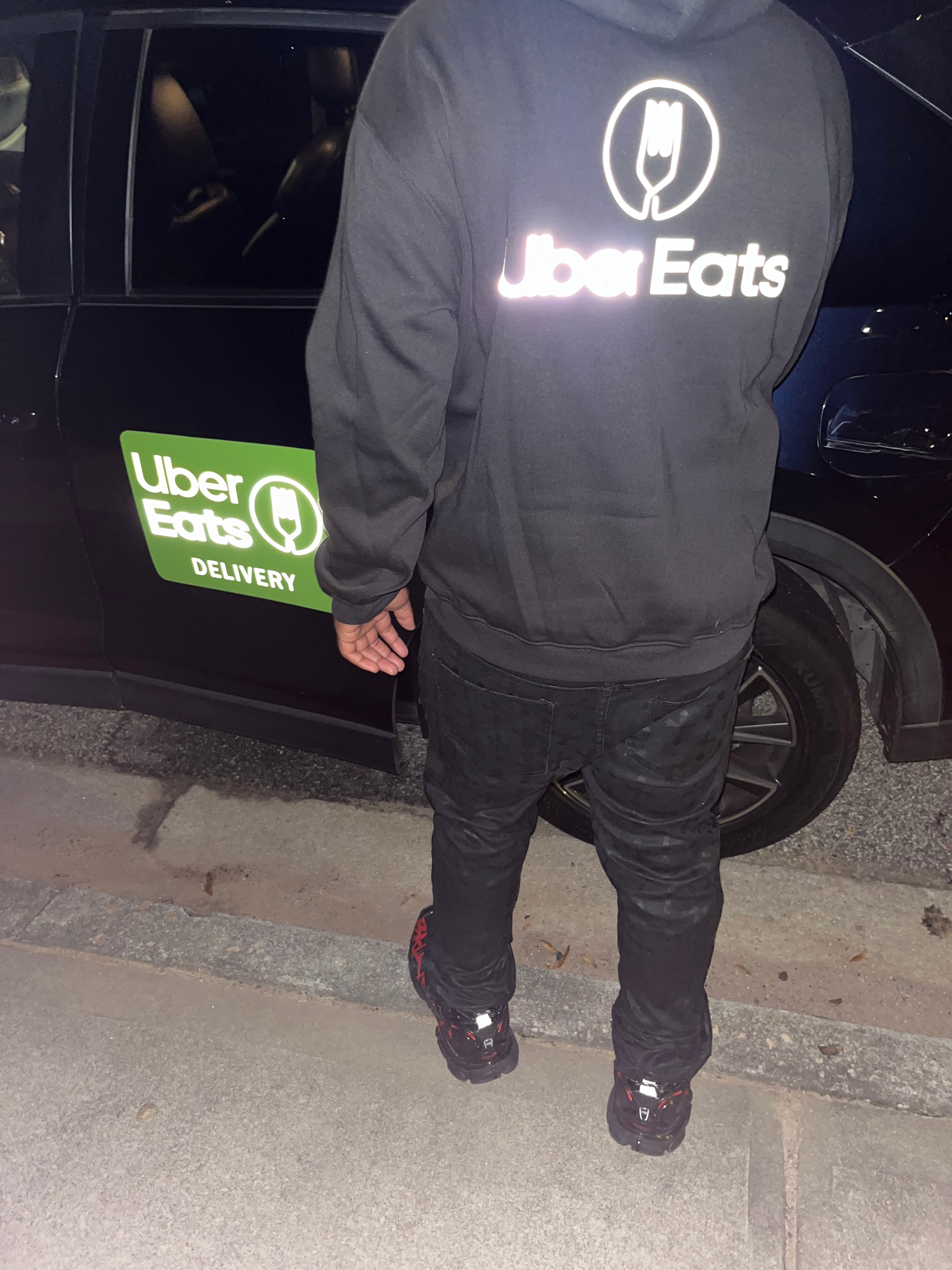 Reflective UberEats Car Magnet - Removable