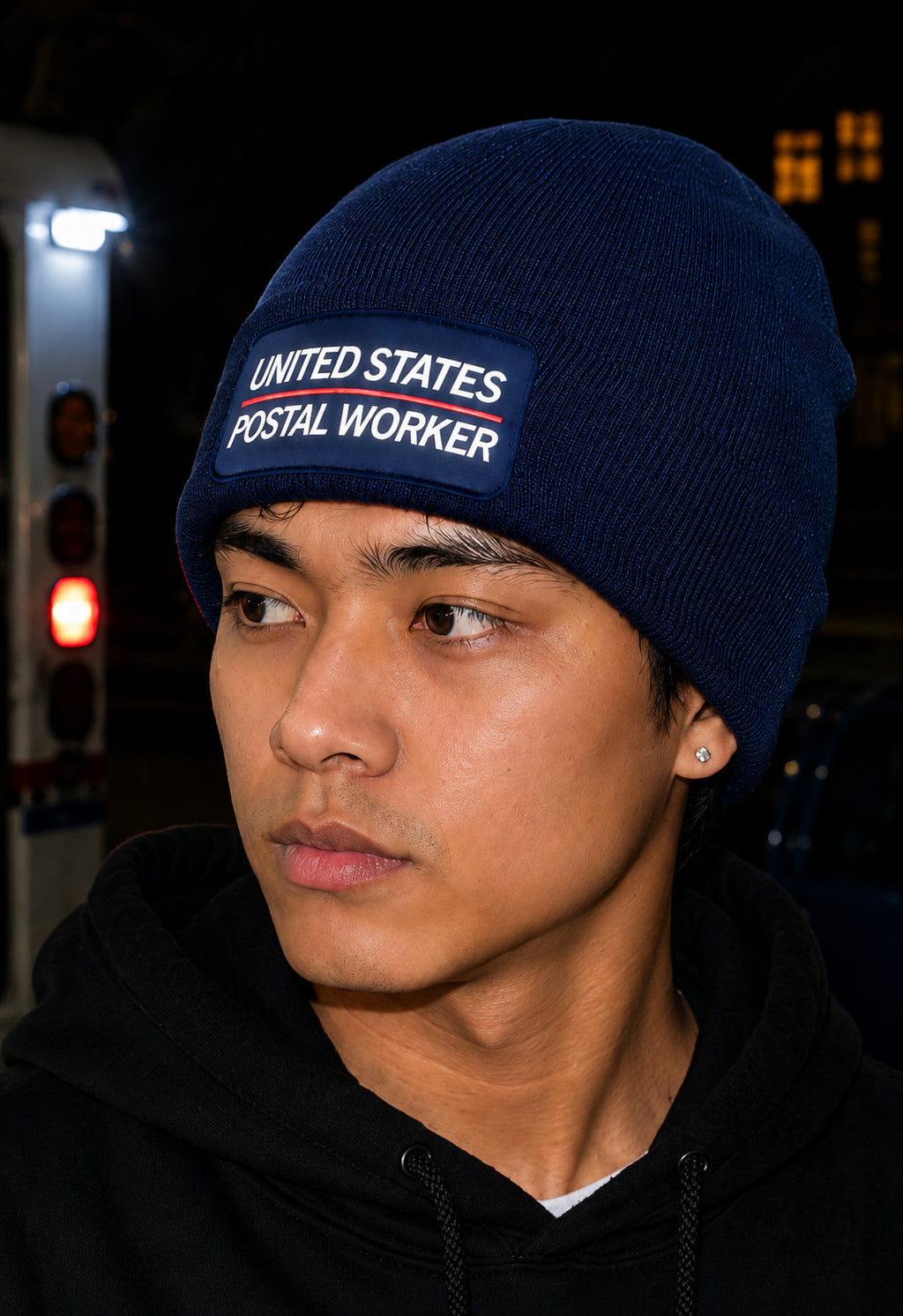 Reflective Beanie Postal Worker Knit Cap