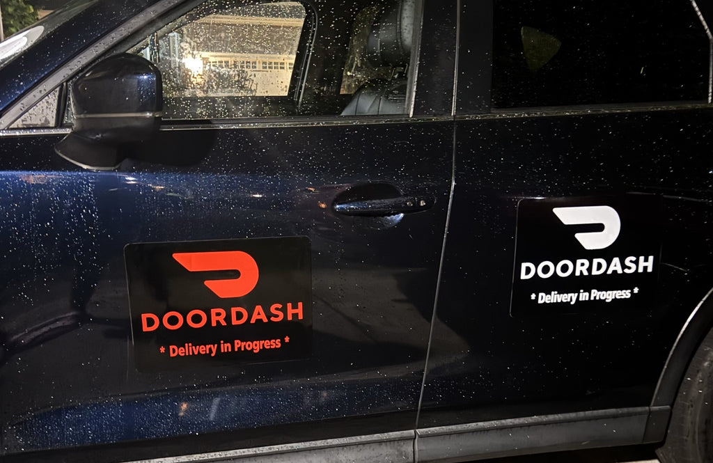 Reflective DoorDash Car Magnet - Removable