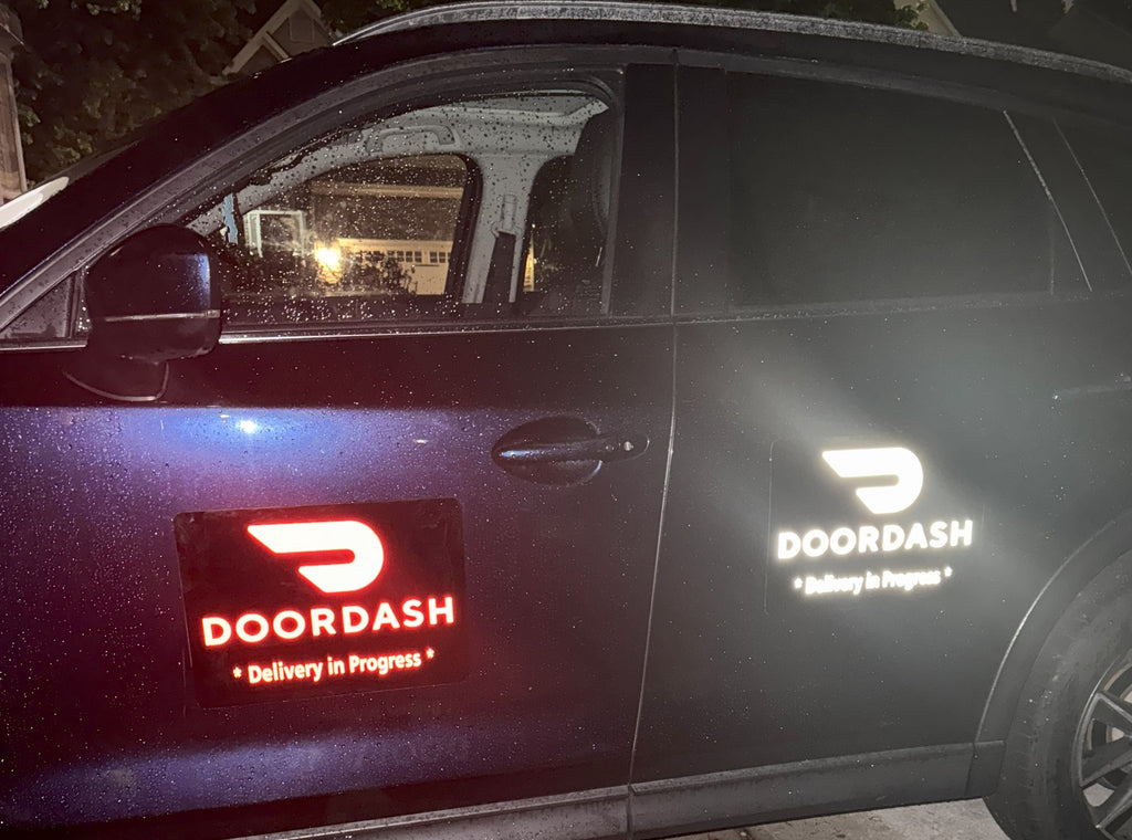 Reflective DoorDash Car Magnet - Removable