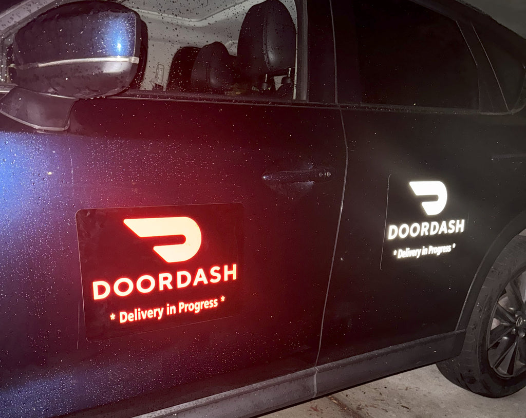 Reflective DoorDash Car Magnet - Removable