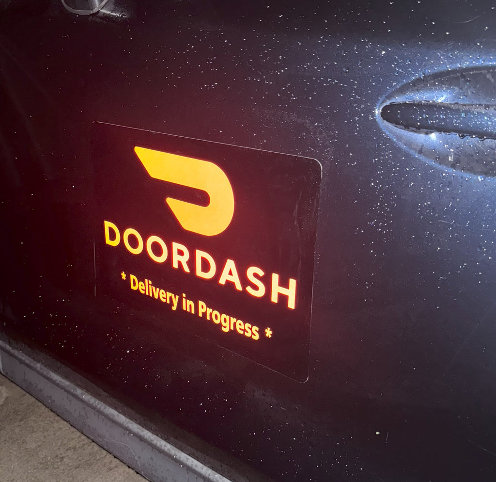 Reflective DoorDash Car Magnet - Removable