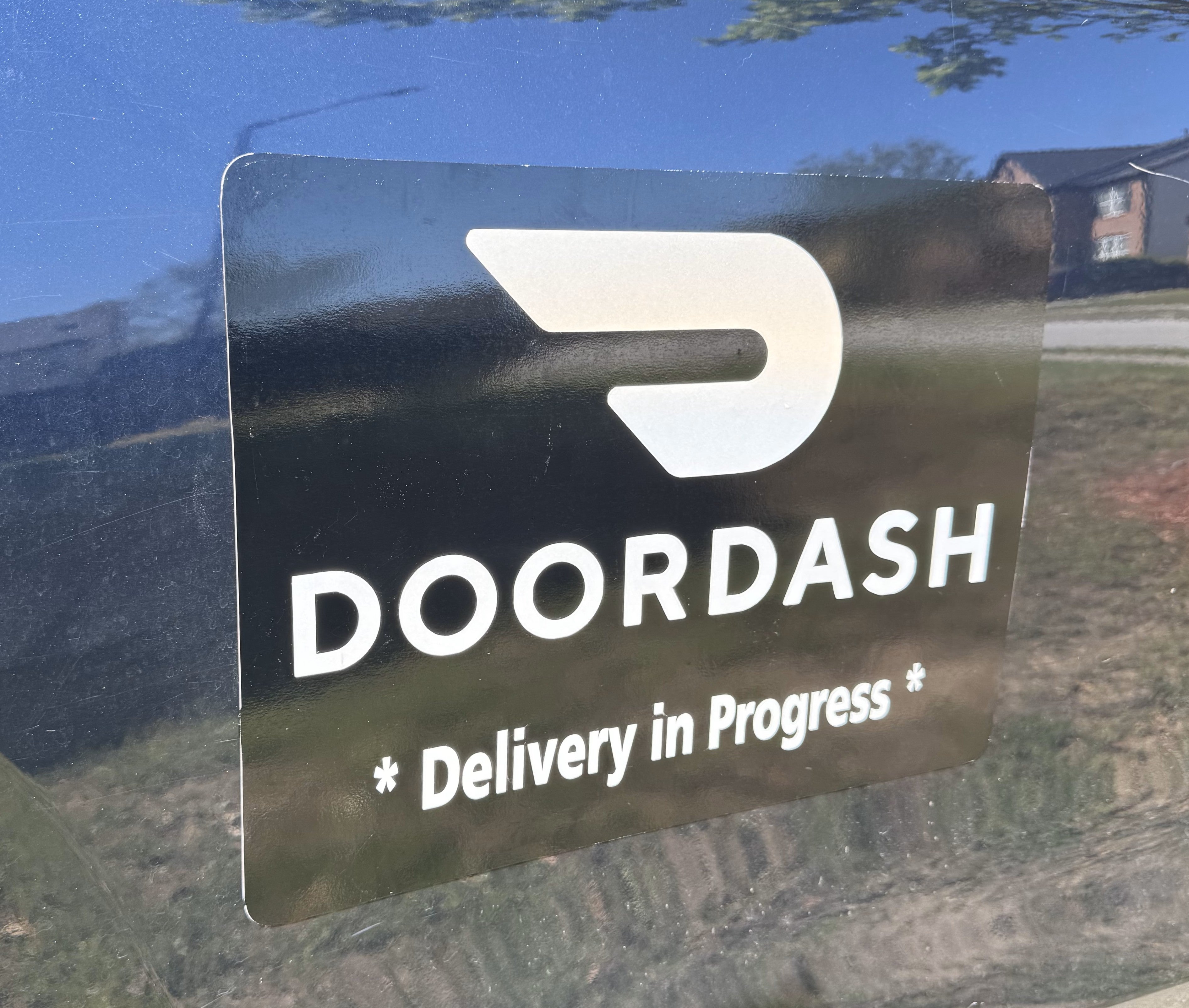 Reflective DoorDash Car Magnet - Removable