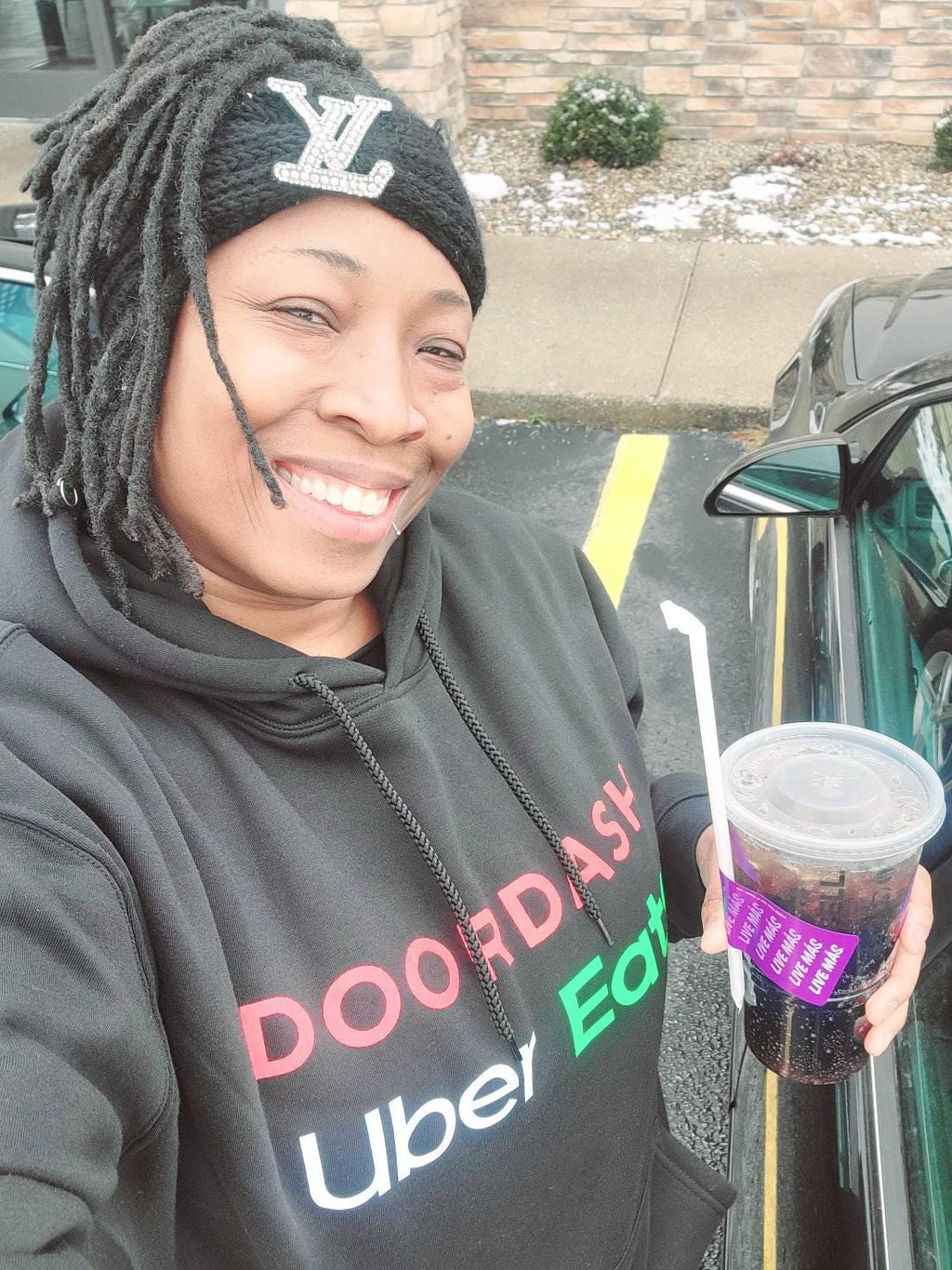 Reflective Delivery Driver Hoodie - DoorDash, Uber Eats