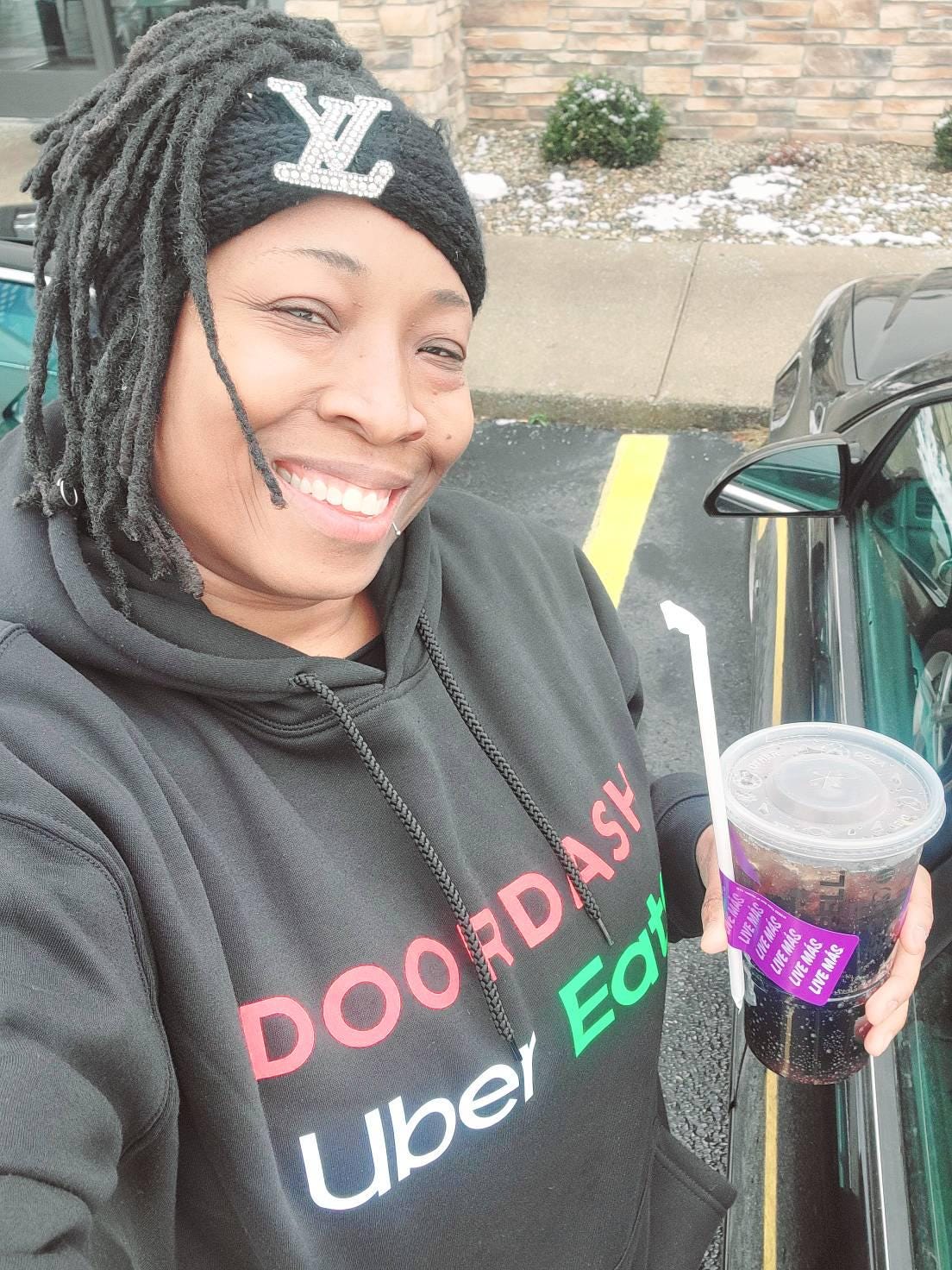 Reflective Delivery Driver Hoodie - DoorDash, Uber Eats