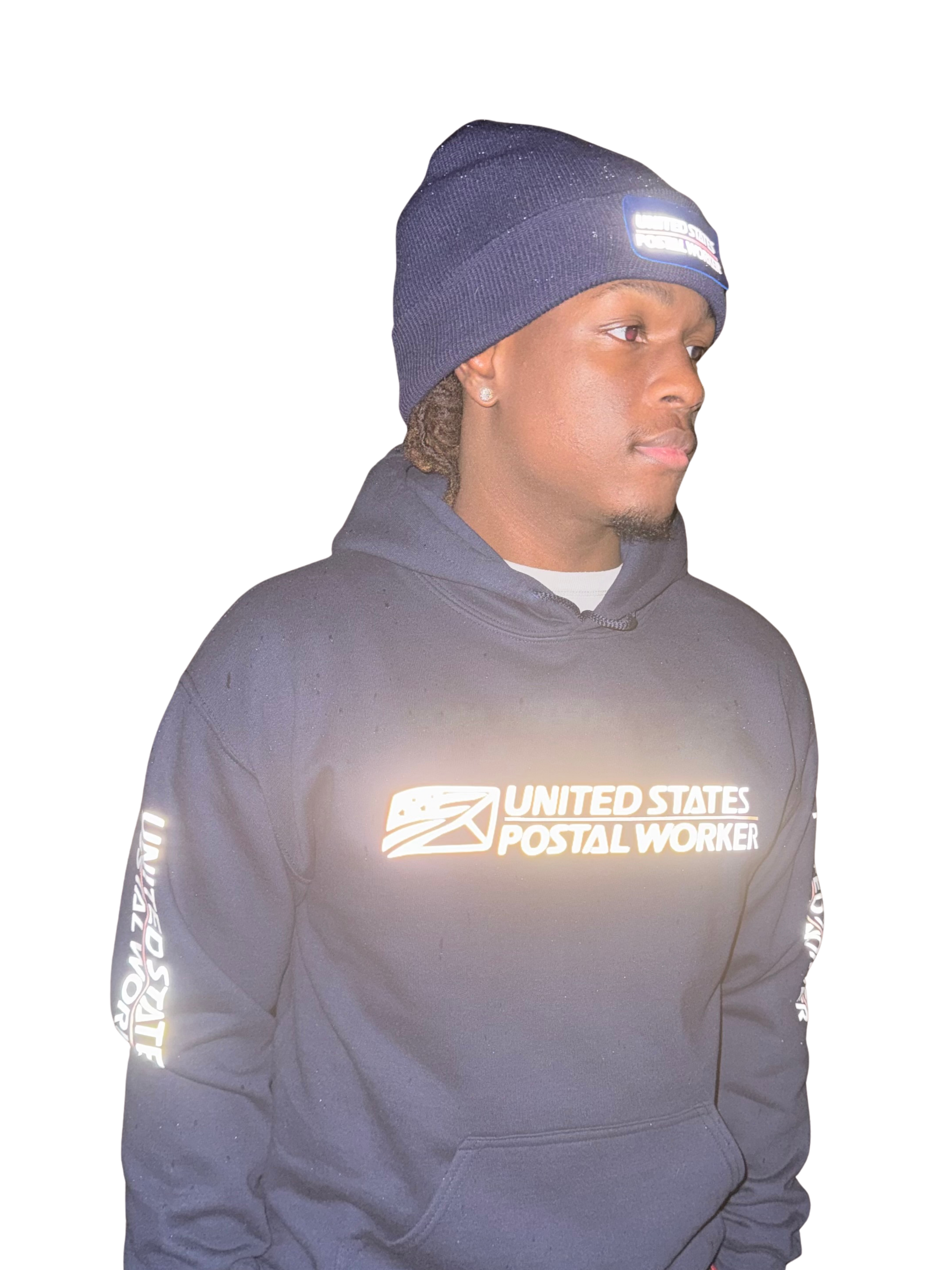 Reflective US Postal Worker Hoodie