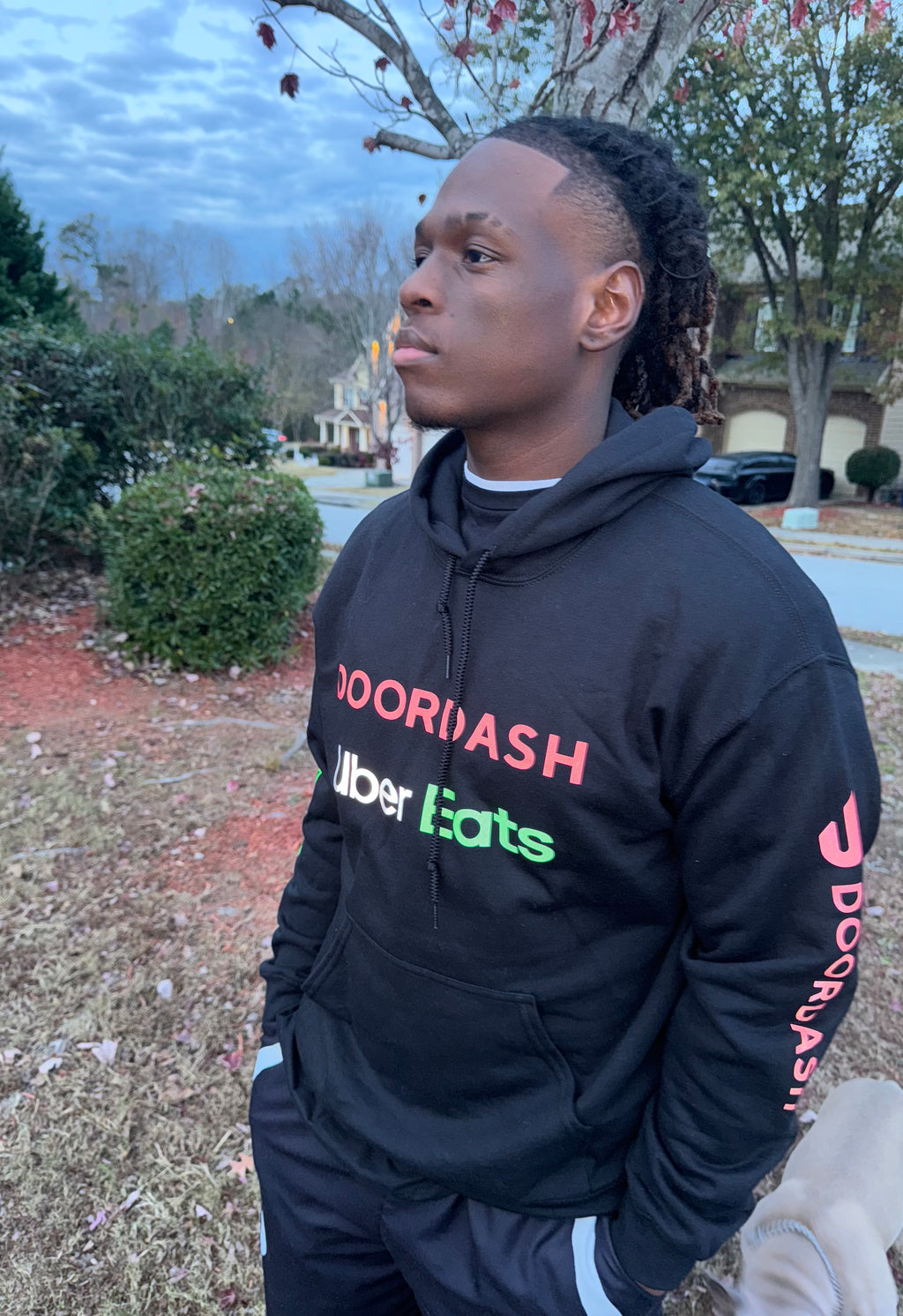 Reflective Delivery Driver Hoodie - DoorDash, Uber Eats