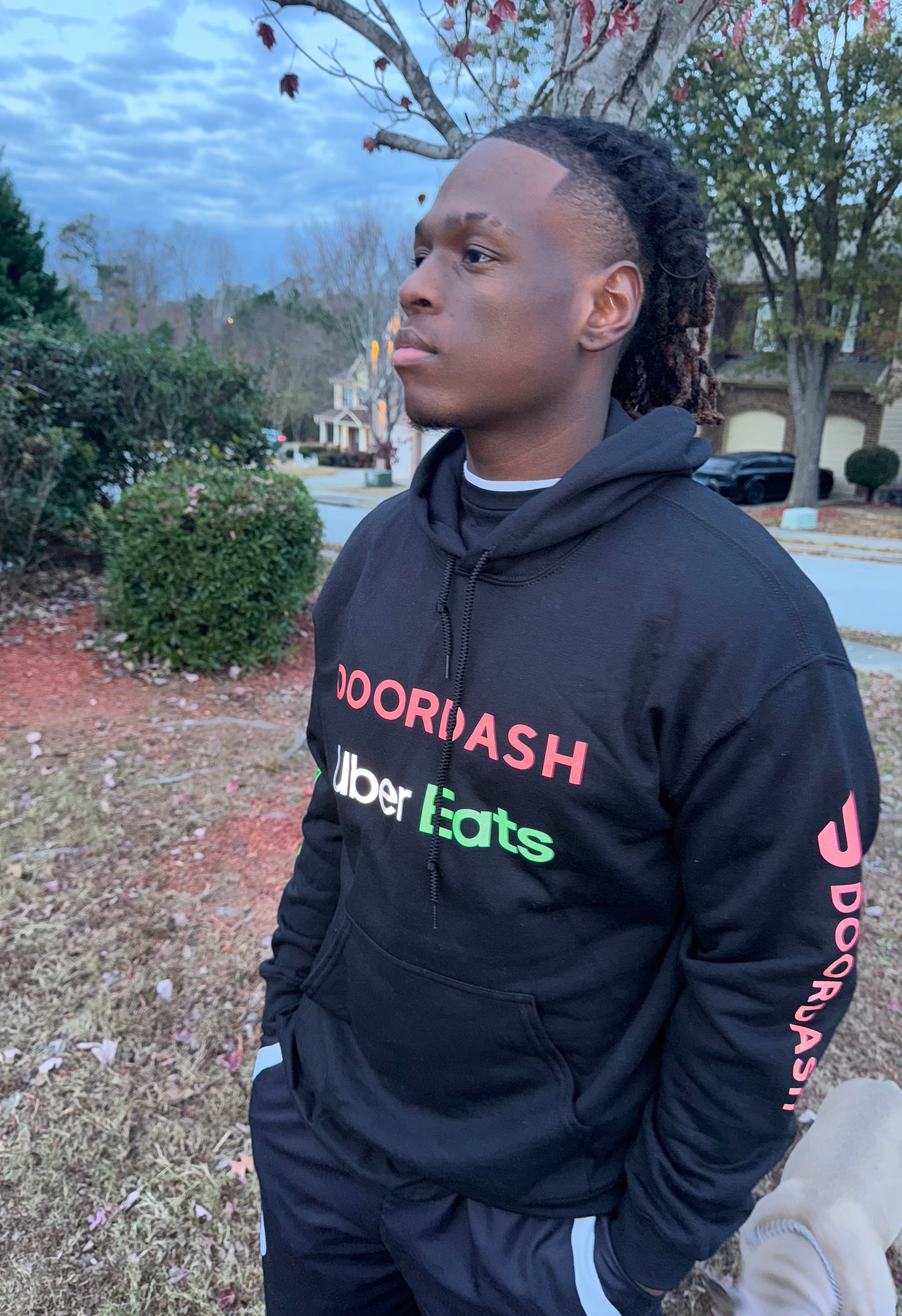 Reflective Delivery Driver Hoodie - DoorDash, Uber Eats