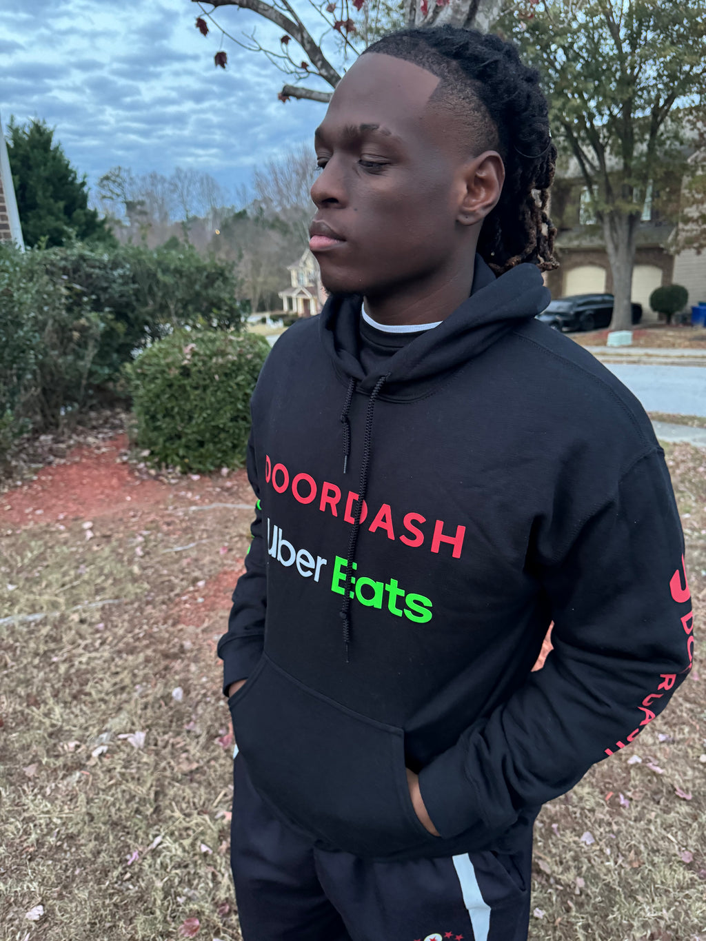 Reflective Delivery Driver Hoodie - DoorDash, Uber Eats