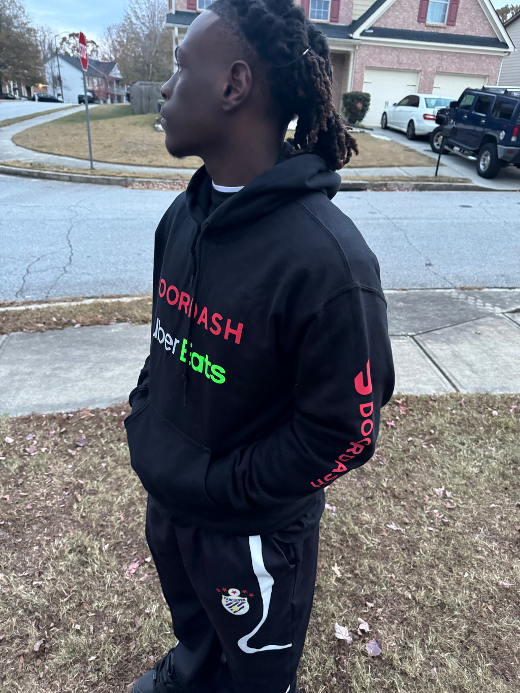 Reflective Delivery Driver Hoodie - DoorDash, Uber Eats