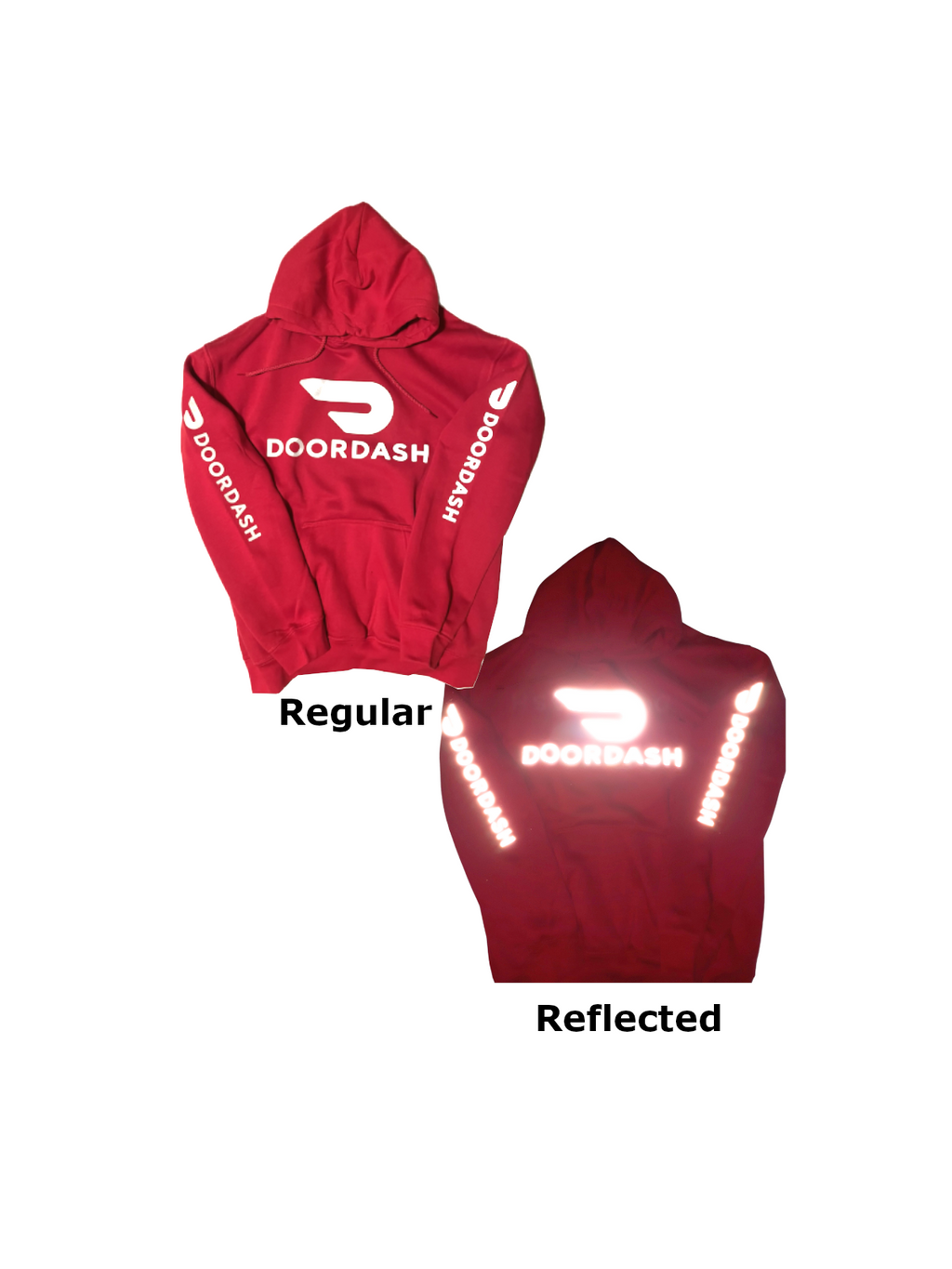 Reflective DoorDash Delivery Hoodie