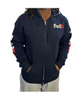 Reflective FedEx Zipper Hoodie