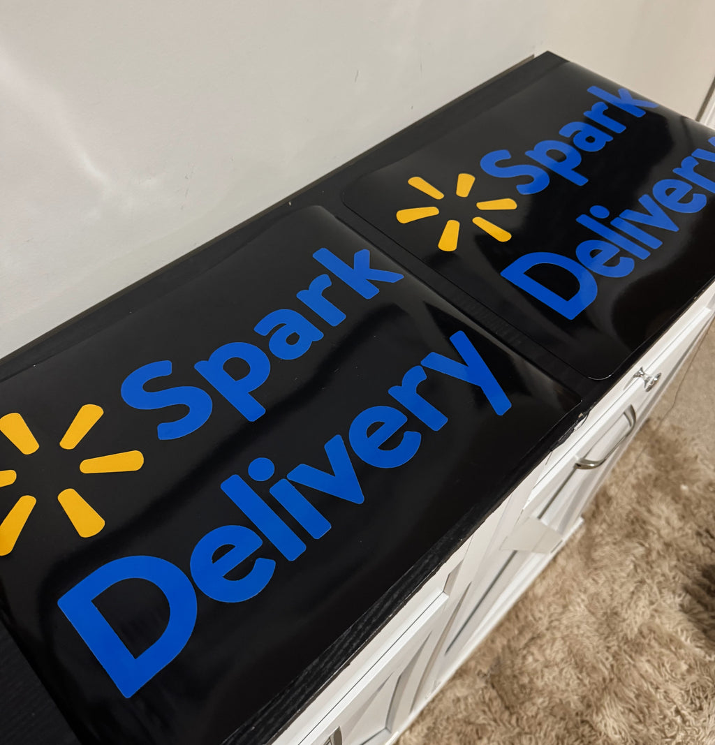 Reflective Walmart Spark Car Magnet - Removable